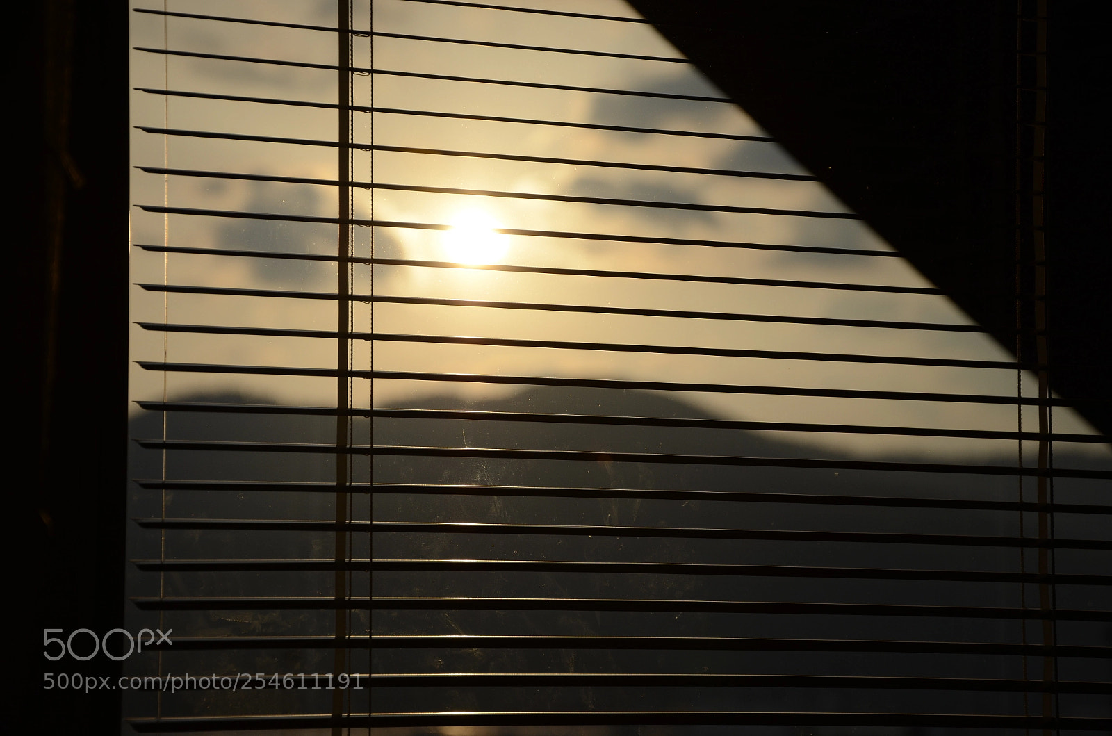 Nikon D7000 sample photo. Sunset behind jalousie photography