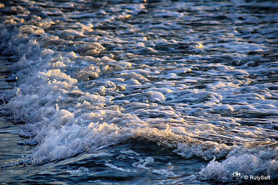 Nikon D3200 sample photo. Water abstract photography