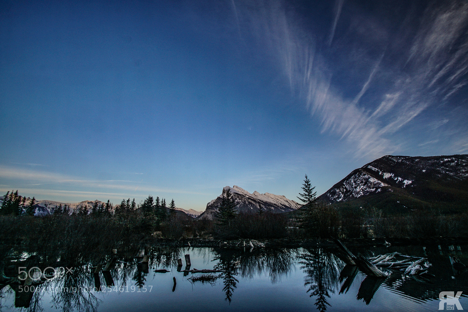 Sony ILCA-77M2 sample photo. Vermillion lakes reflection photography