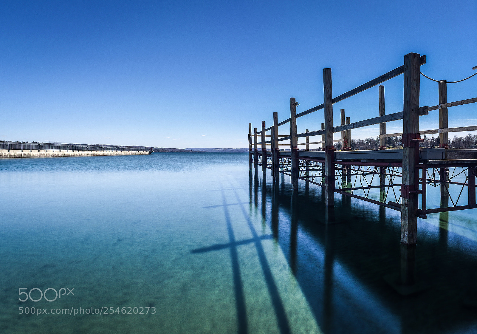 Apple iPhone sample photo. Pier on lake photography