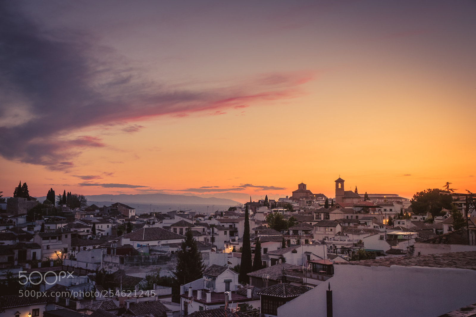 Nikon D5500 sample photo. Granada sunset photography