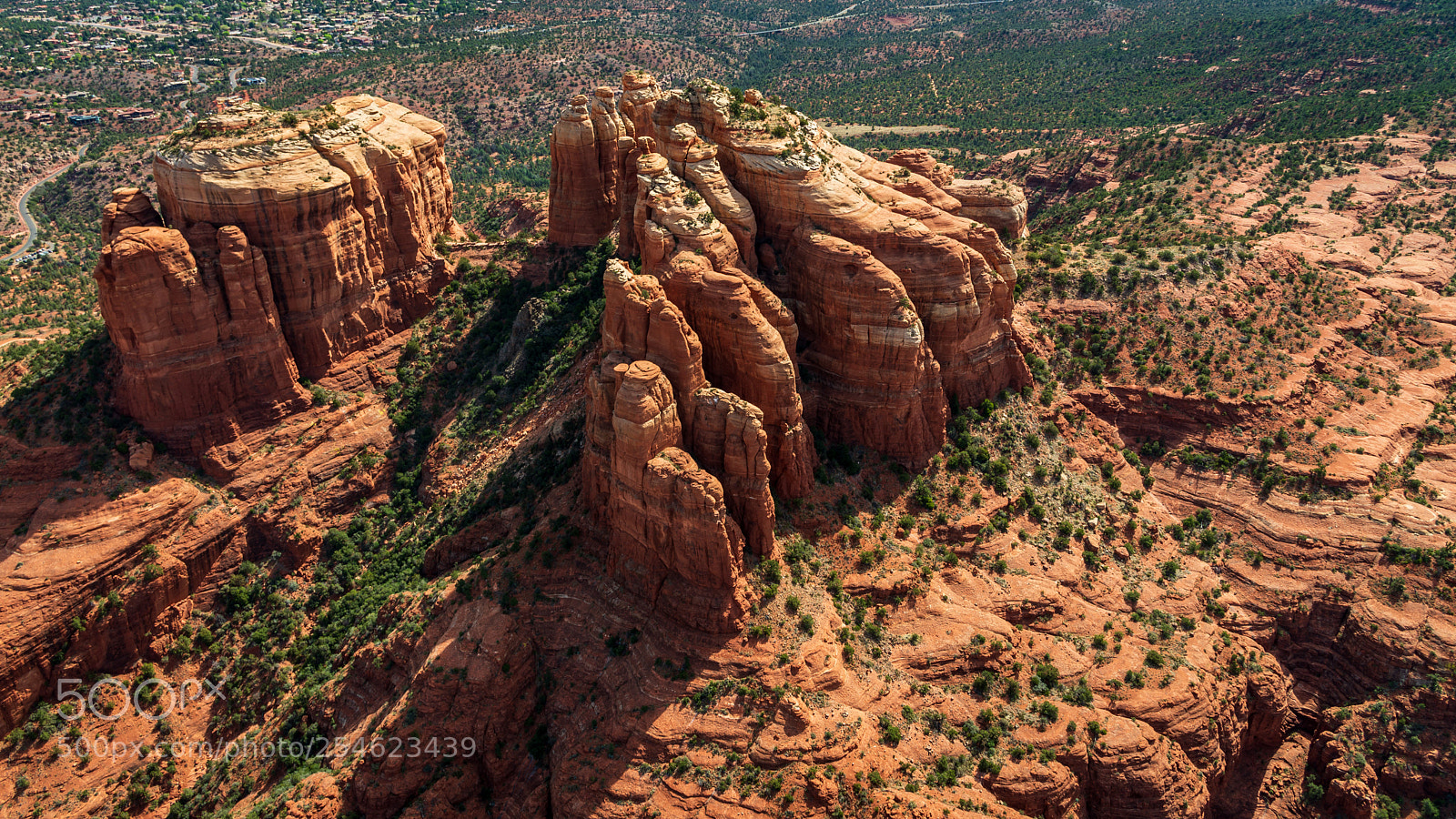 Nikon D600 sample photo. Sedona from the air photography