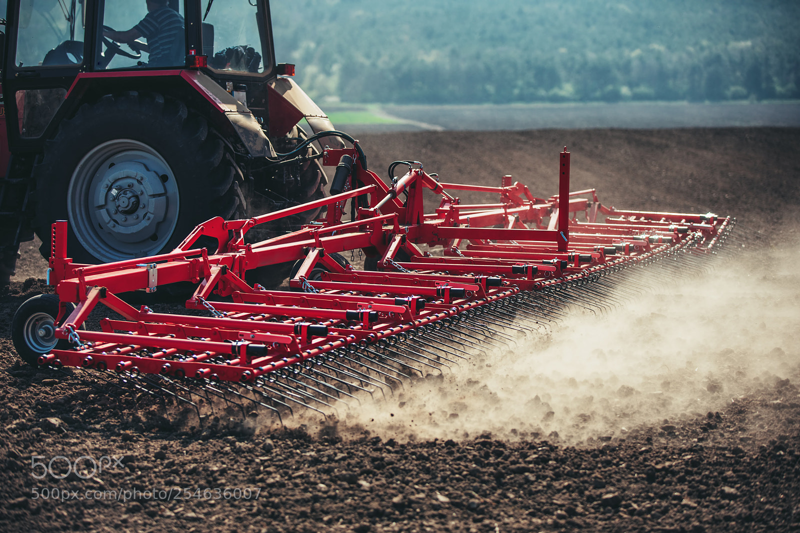 Canon EOS 5D Mark IV sample photo. Farmer with tractor seeding photography
