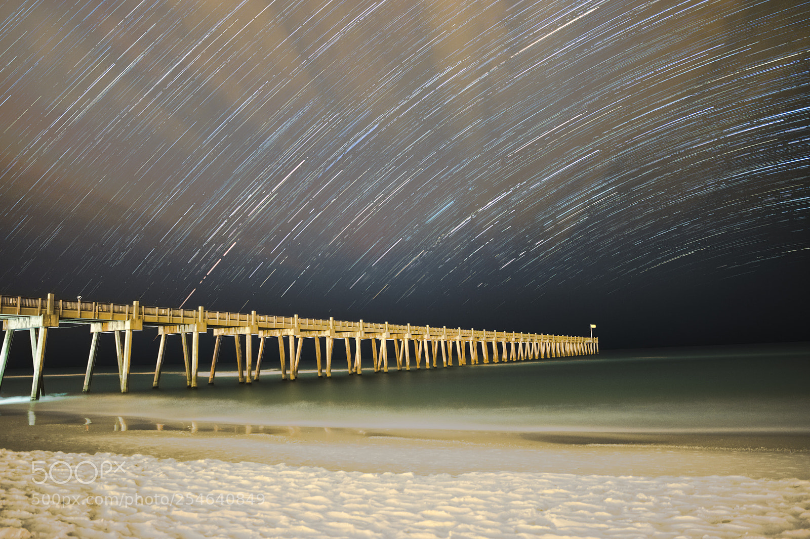 Nikon D5300 sample photo. Pensacola beach star trails photography