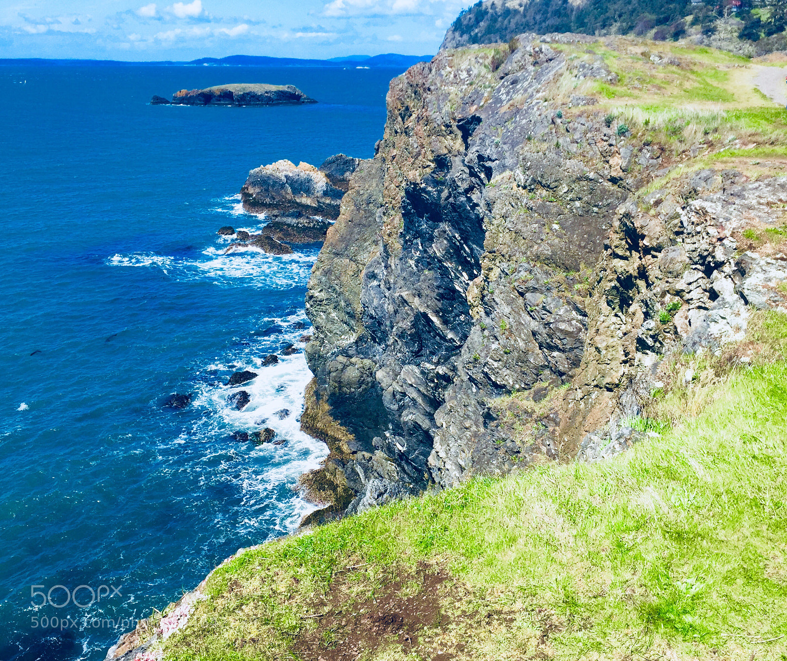 Apple iPhone 6 sample photo. Anacortes cliff  photography