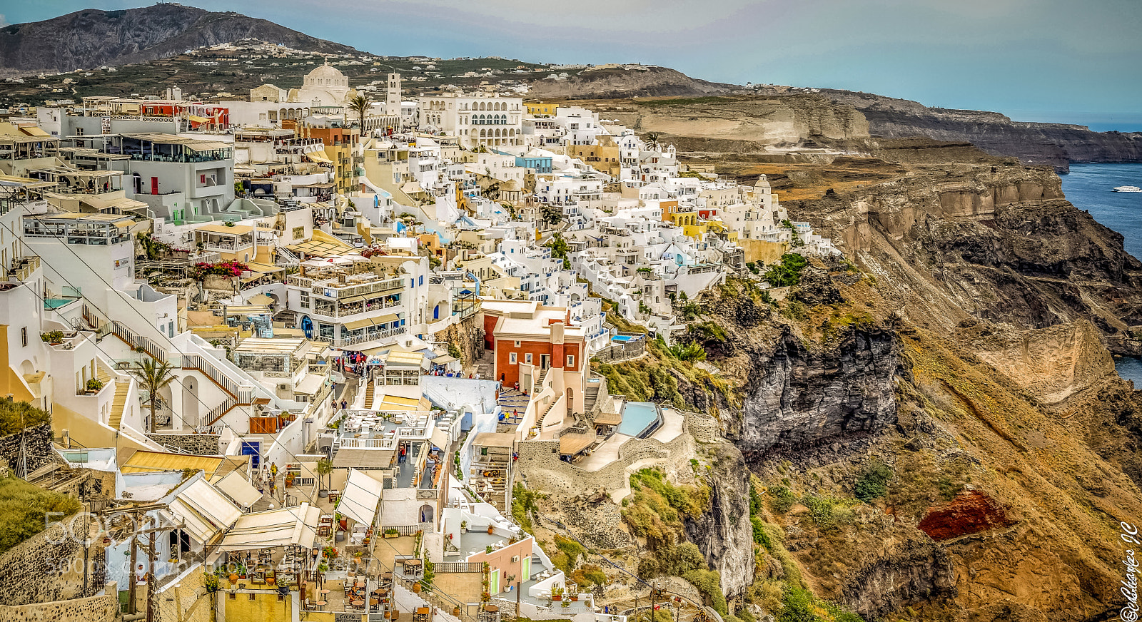 Nikon D5300 sample photo. Fira, santorini greece photography