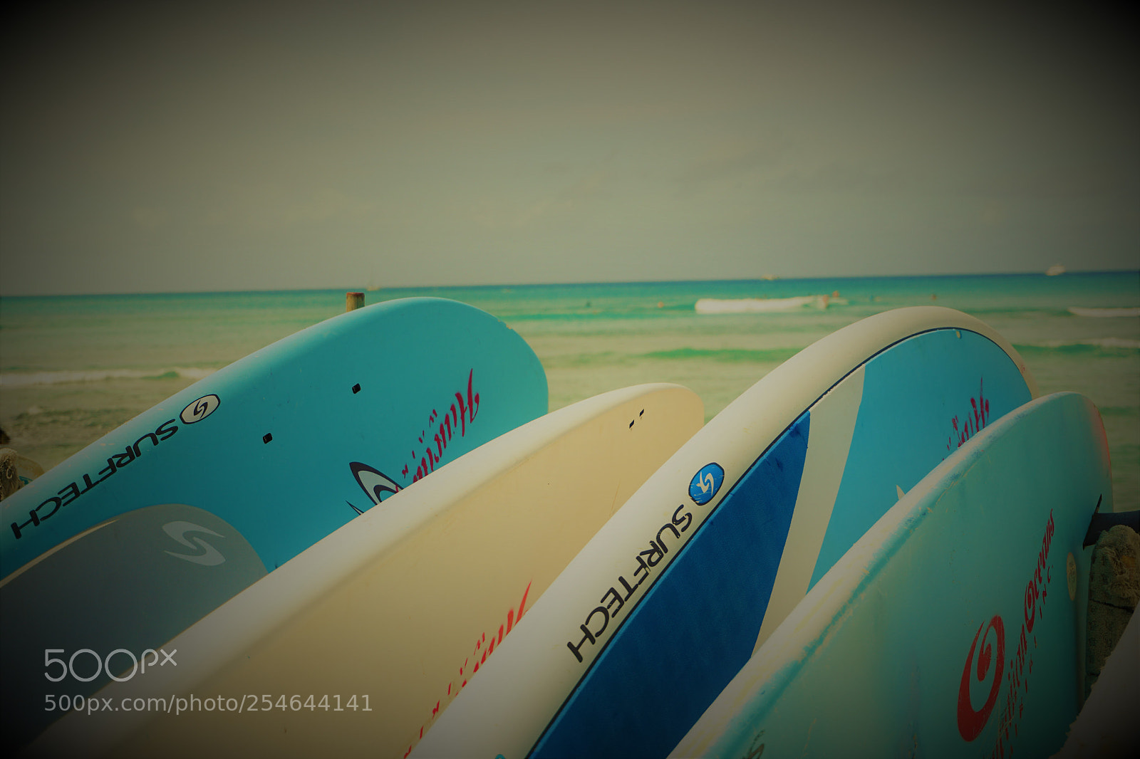 Sony a6300 sample photo. Blue surf boards photography