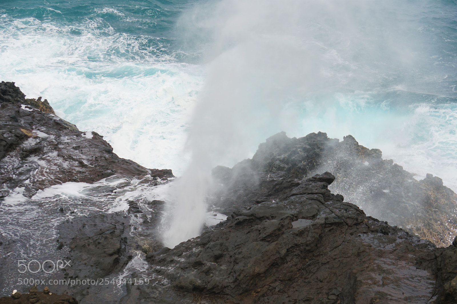 Sony a6300 sample photo. Blow hole photography