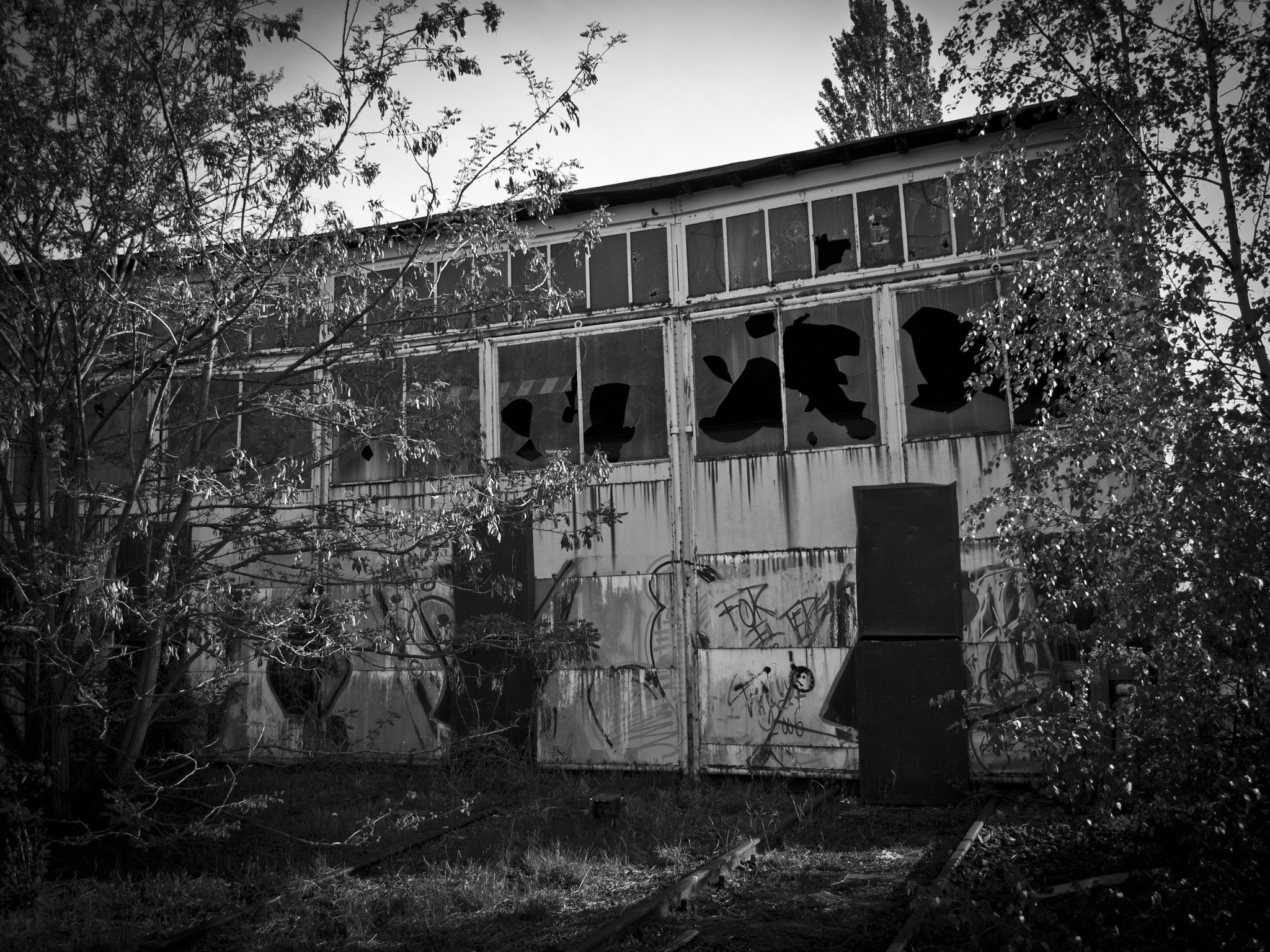 Olympus E-450 (EVOLT E-450) sample photo. Former depot "aachen west" photography