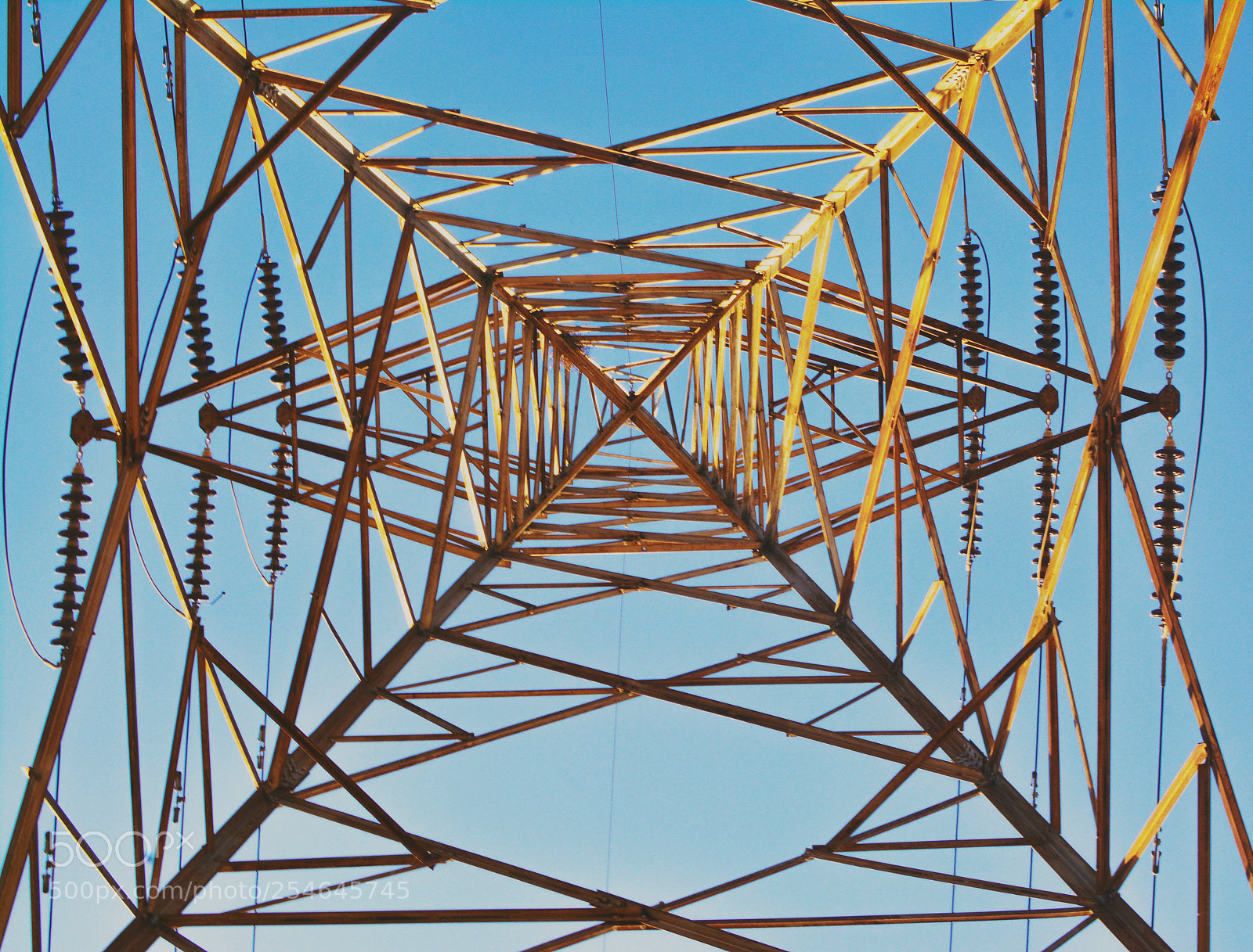 Nikon D5200 sample photo. High tension tower photography