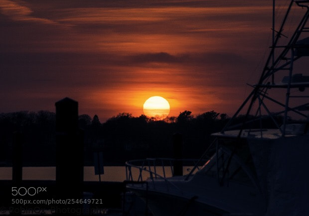 Nikon D40 sample photo. Deep orange sunset  photography
