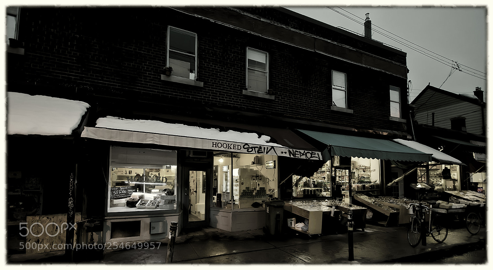 Nikon D7000 sample photo. Hooked fish market photography