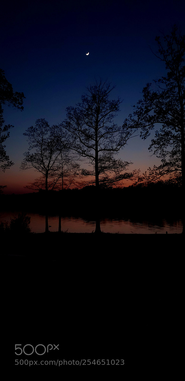Samsung Galaxy S9+ sample photo. Sunset moon photography