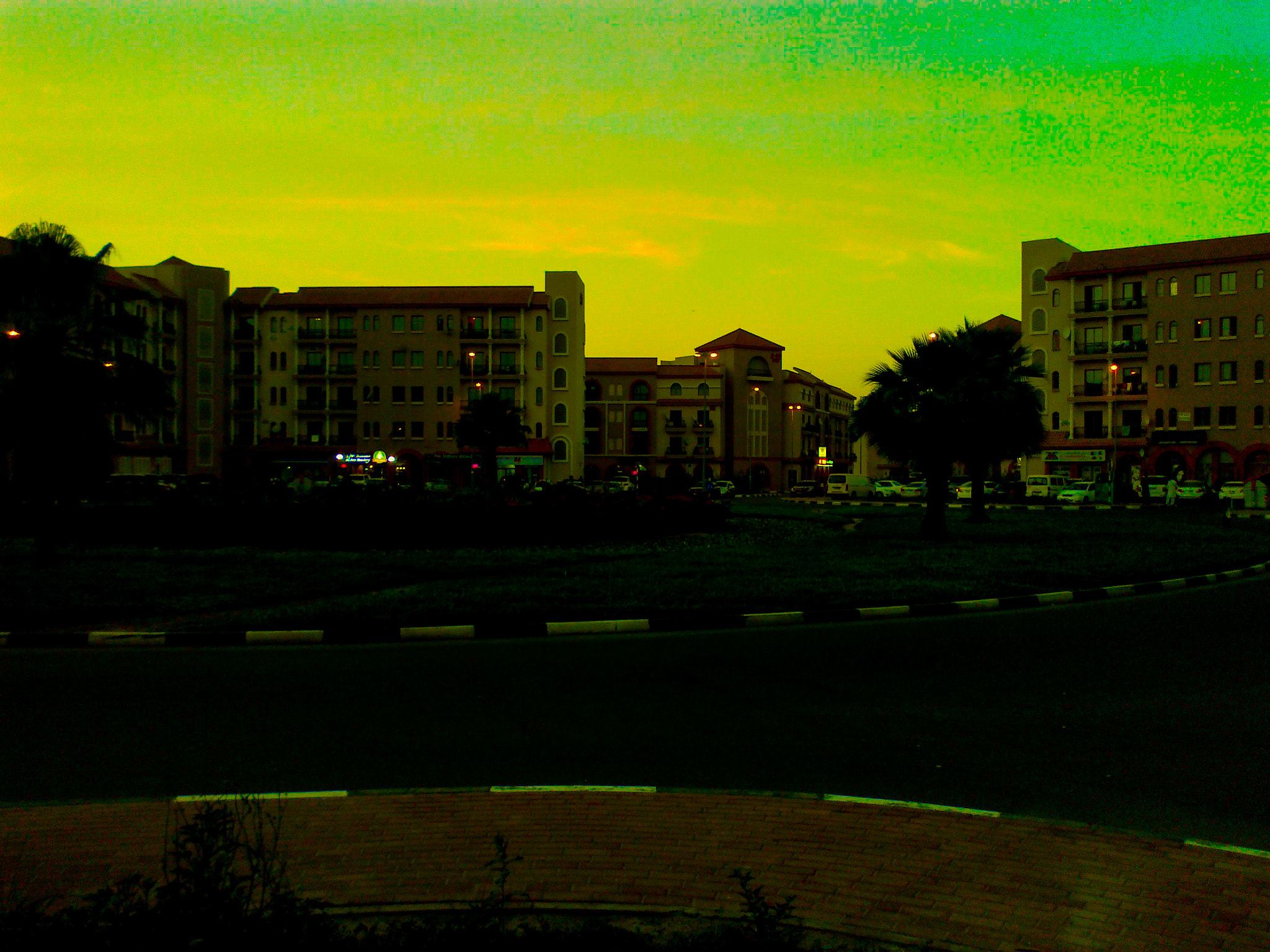 Nokia E5-00 sample photo. Citylight mix photography