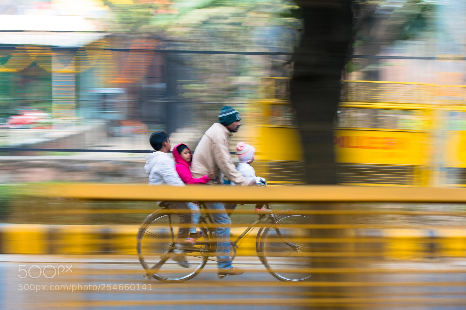 Nikon D850 sample photo. Family bike photography