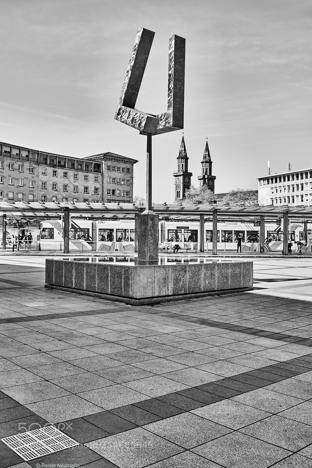 Sony Cyber-shot DSC-RX1R II sample photo. Berliner platz b&w photography