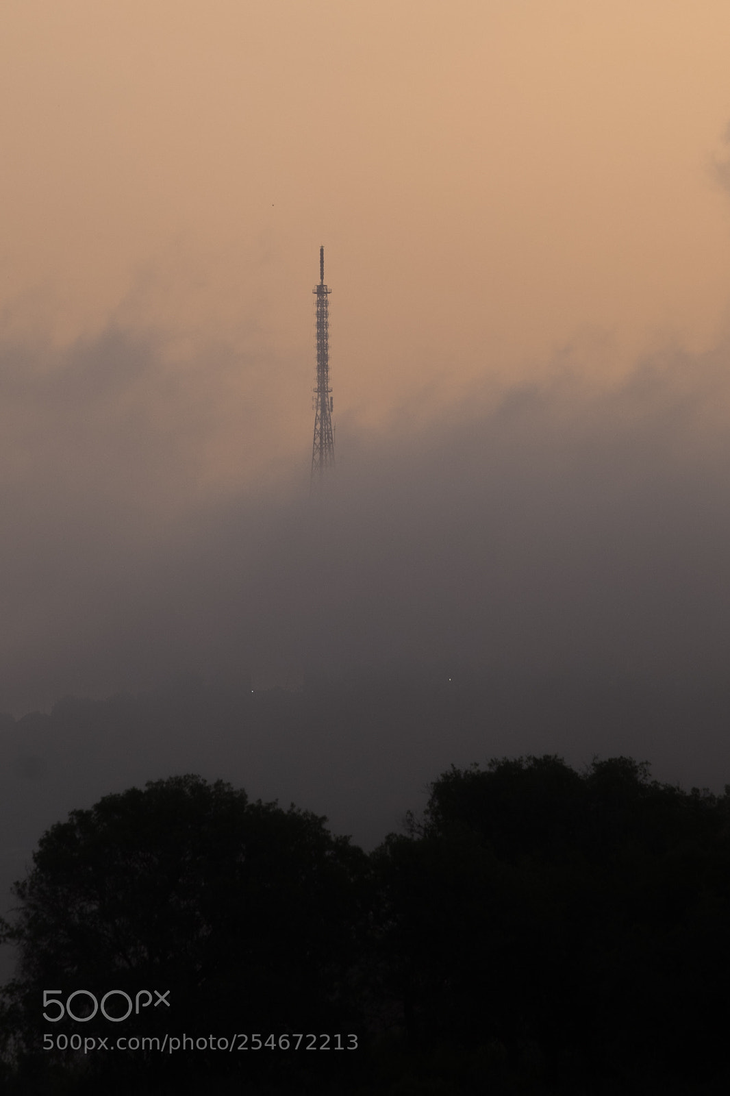 Fujifilm X-T1 sample photo. A communication antenna hidden photography
