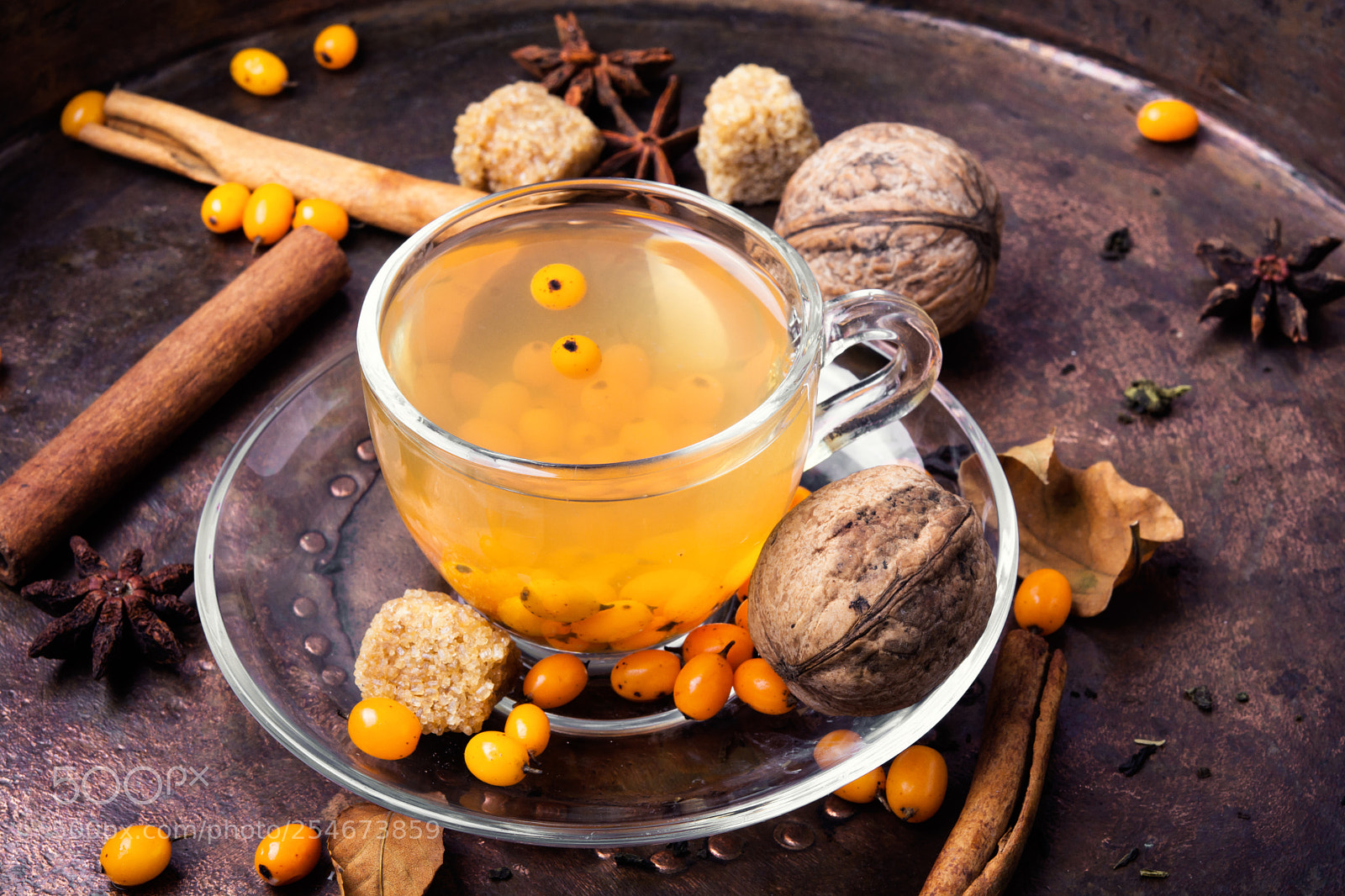 Nikon D7100 sample photo. Healthy tea with sea-buckthorn photography