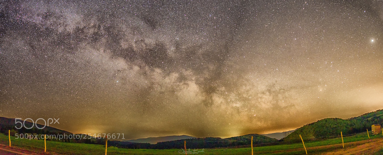 Pentax K-70 sample photo. Milky way from horehronie photography