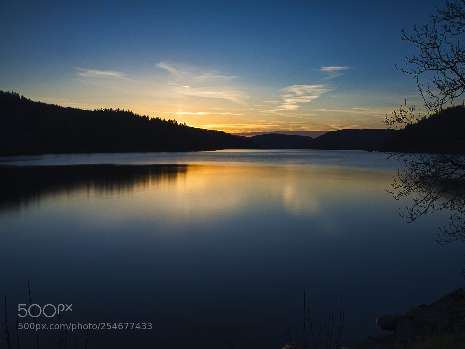 Olympus OM-D E-M5 II sample photo. Lake vrynwy sunset photography