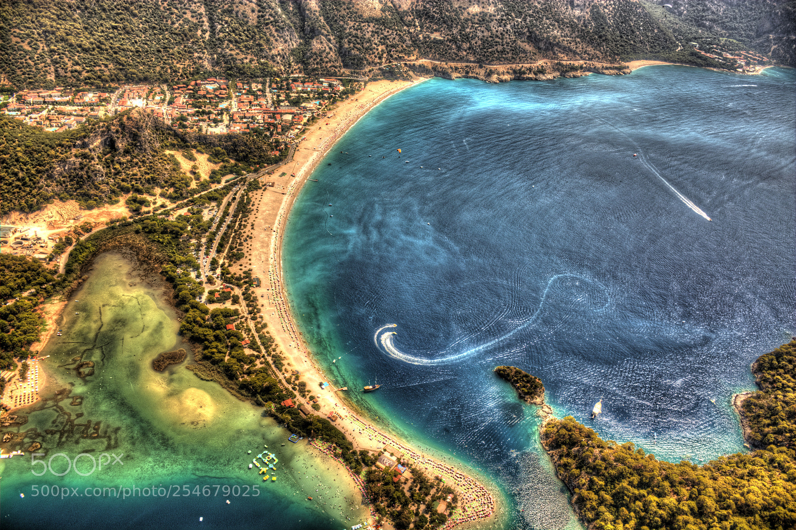 Nikon D7100 sample photo. Skydiving landing to oludeniz photography