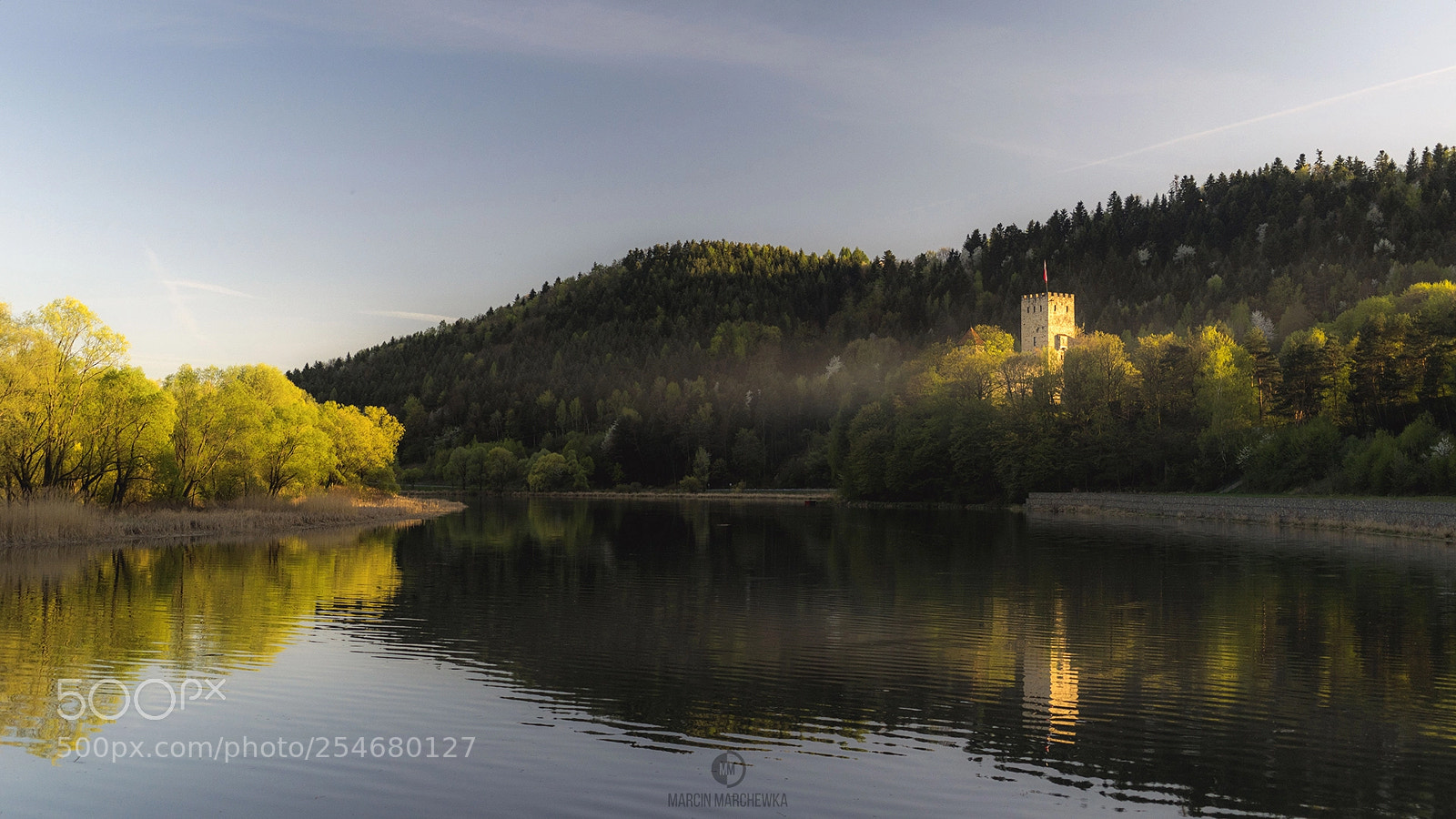 Sony a7R sample photo. Evening at roznowskie lake photography