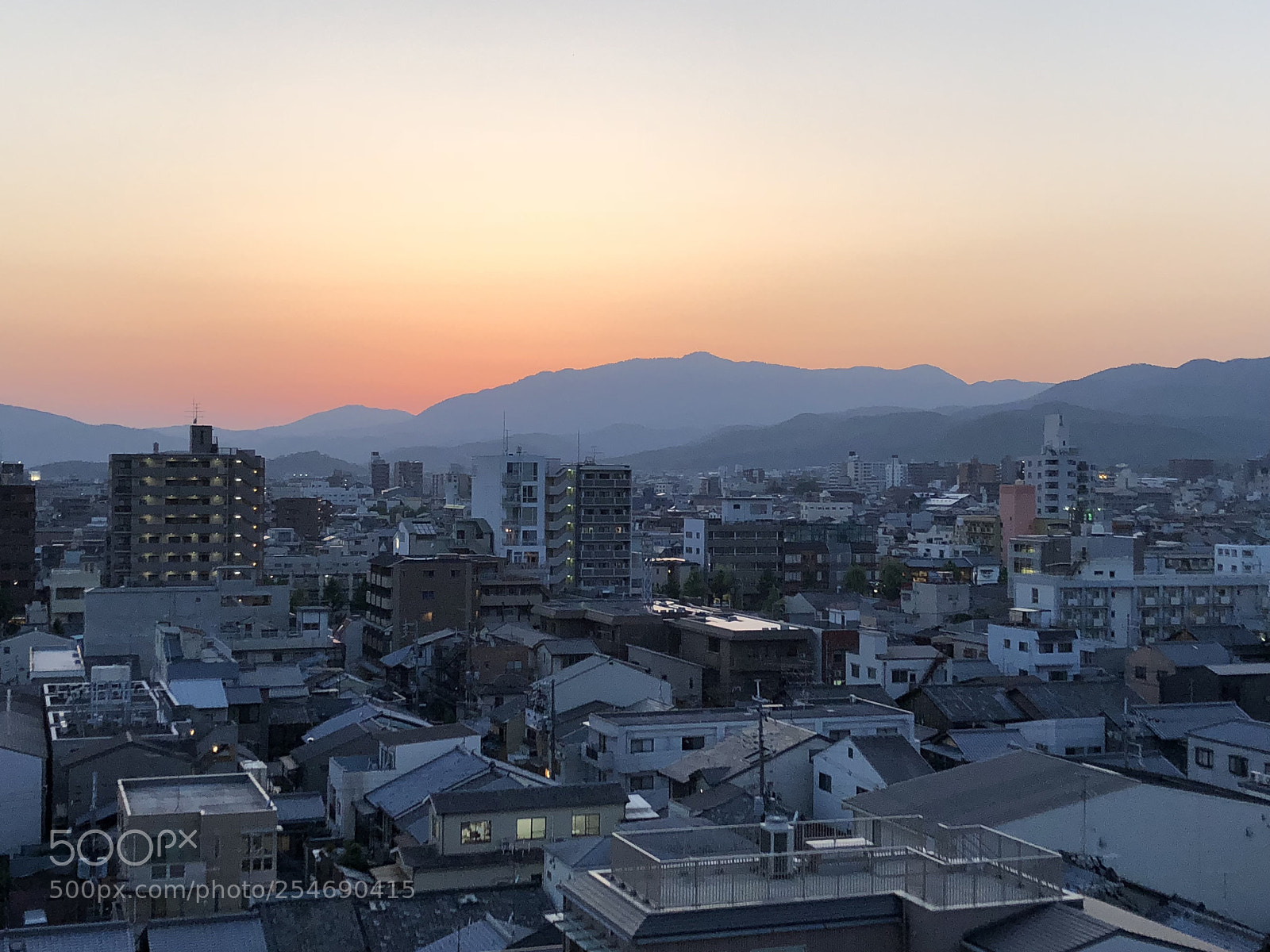 Apple iPhone X sample photo. Kyoto sunset photography