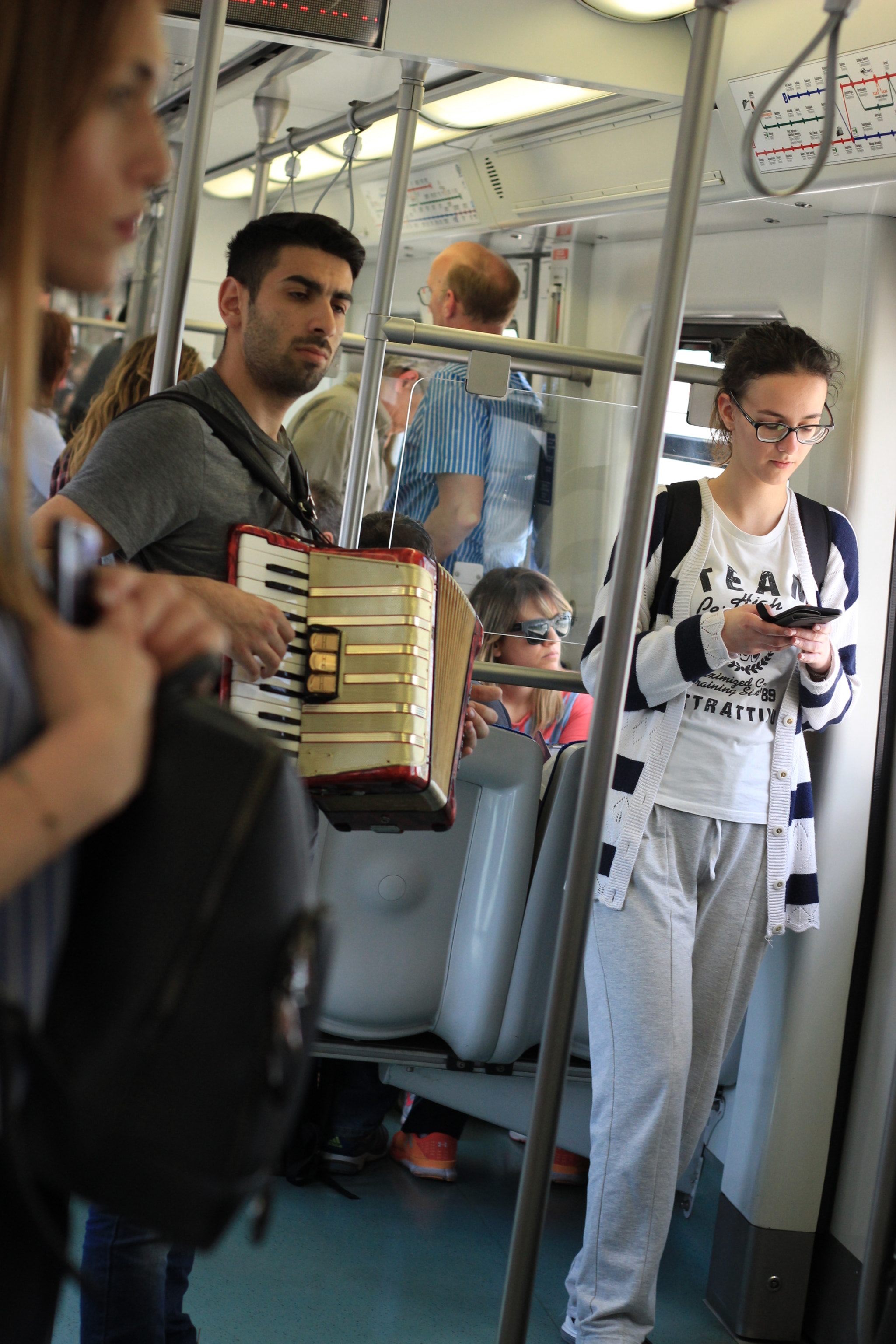 Canon EF 50mm F1.8 II sample photo. People from the underground photography
