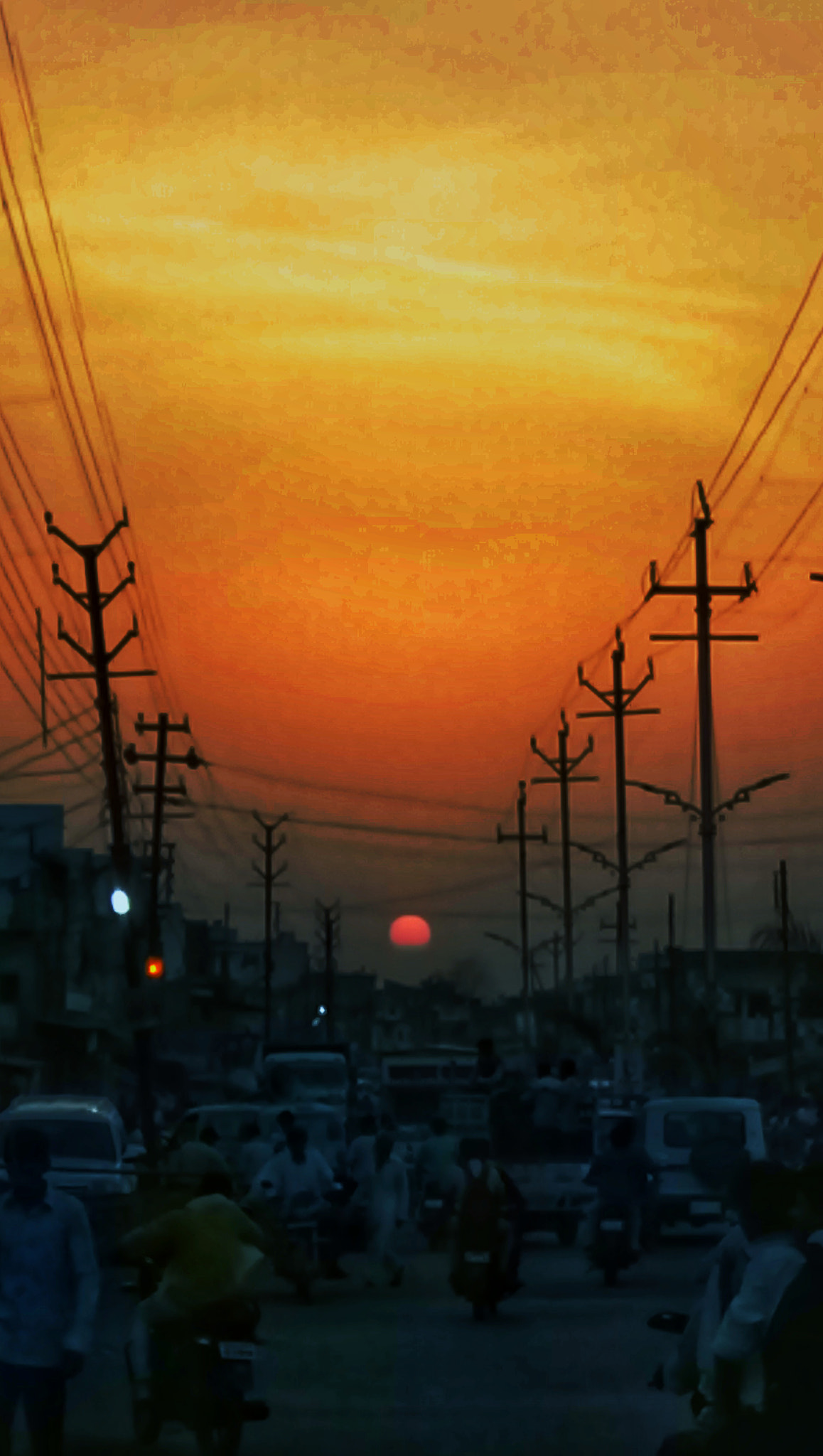 vivo 1601 sample photo. Sunset photography