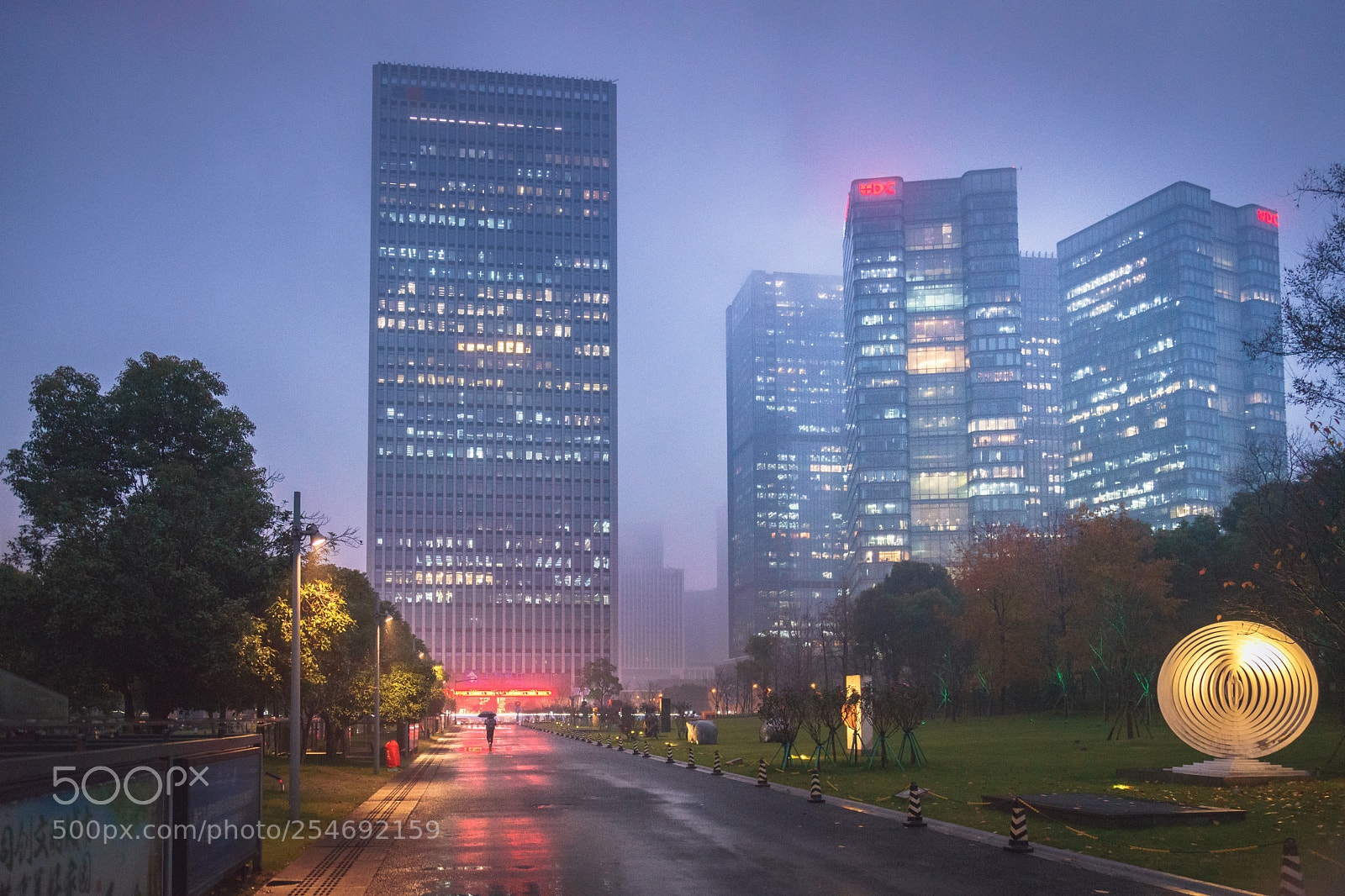 Sony a7 II sample photo. Hangzhou rainy night photography
