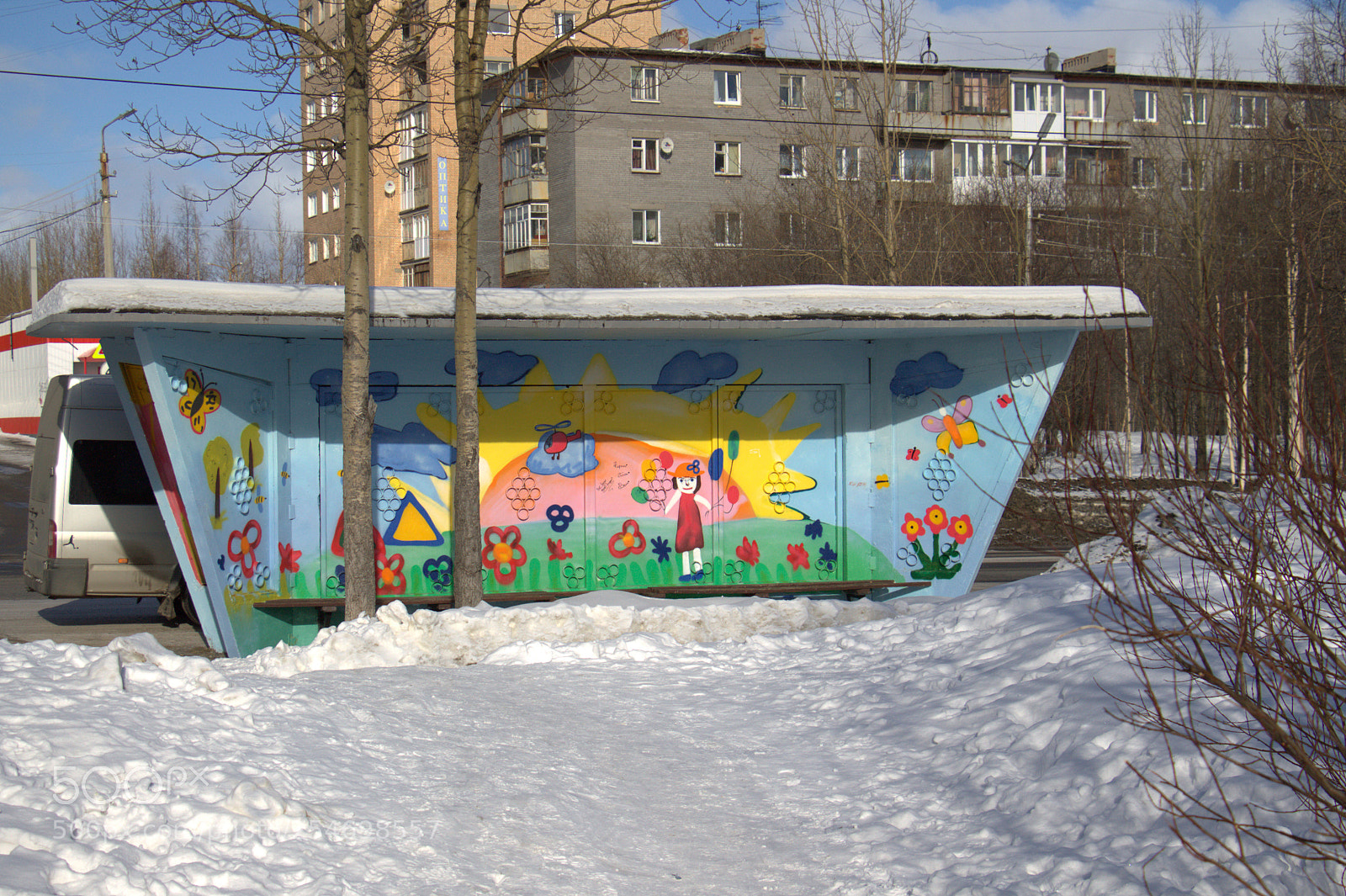Canon EOS 1100D (EOS Rebel T3 / EOS Kiss X50) sample photo. Веселая автобусная остановка / cheerful bus stop photography