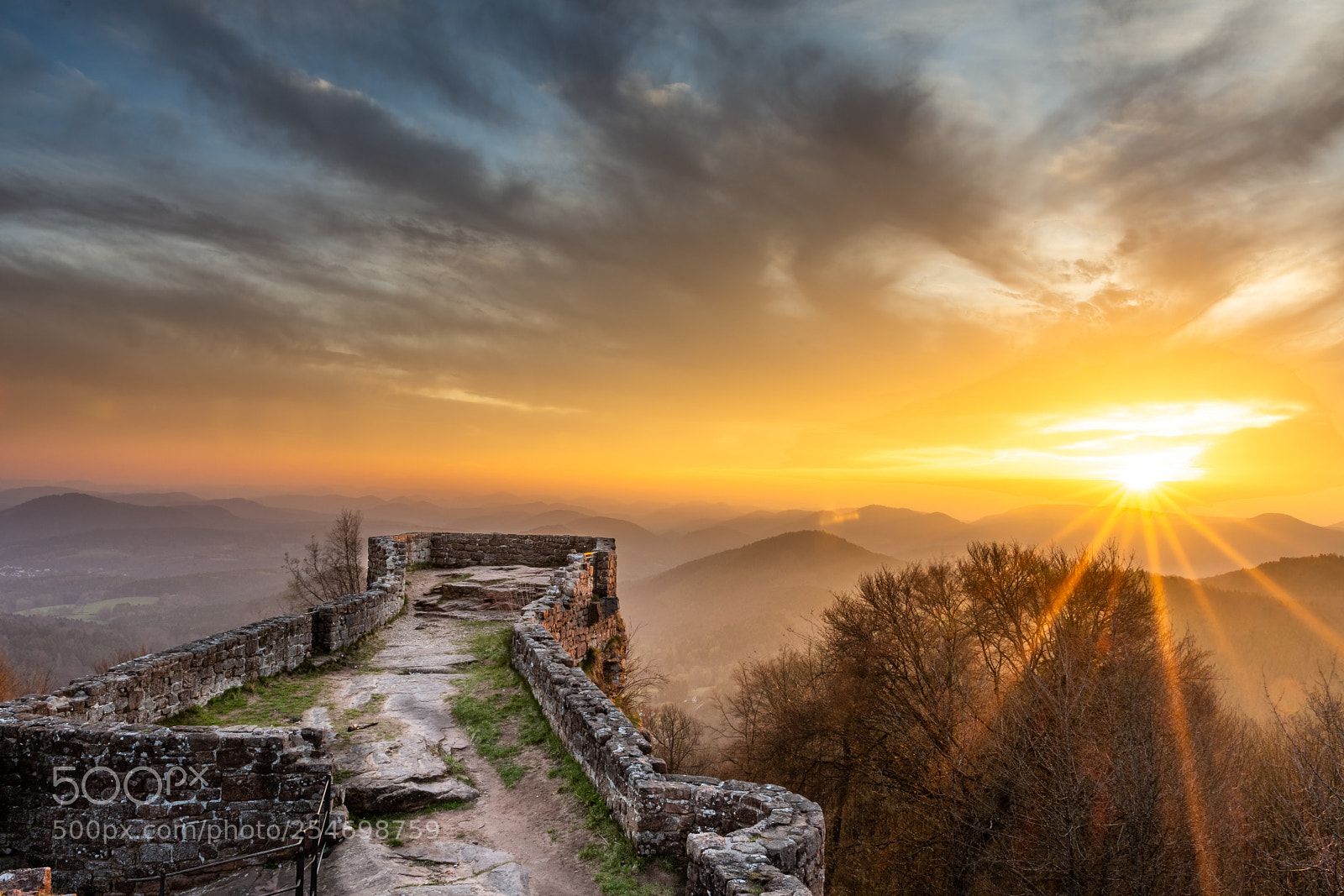Nikon D7200 sample photo. Ruine at sunrise photography