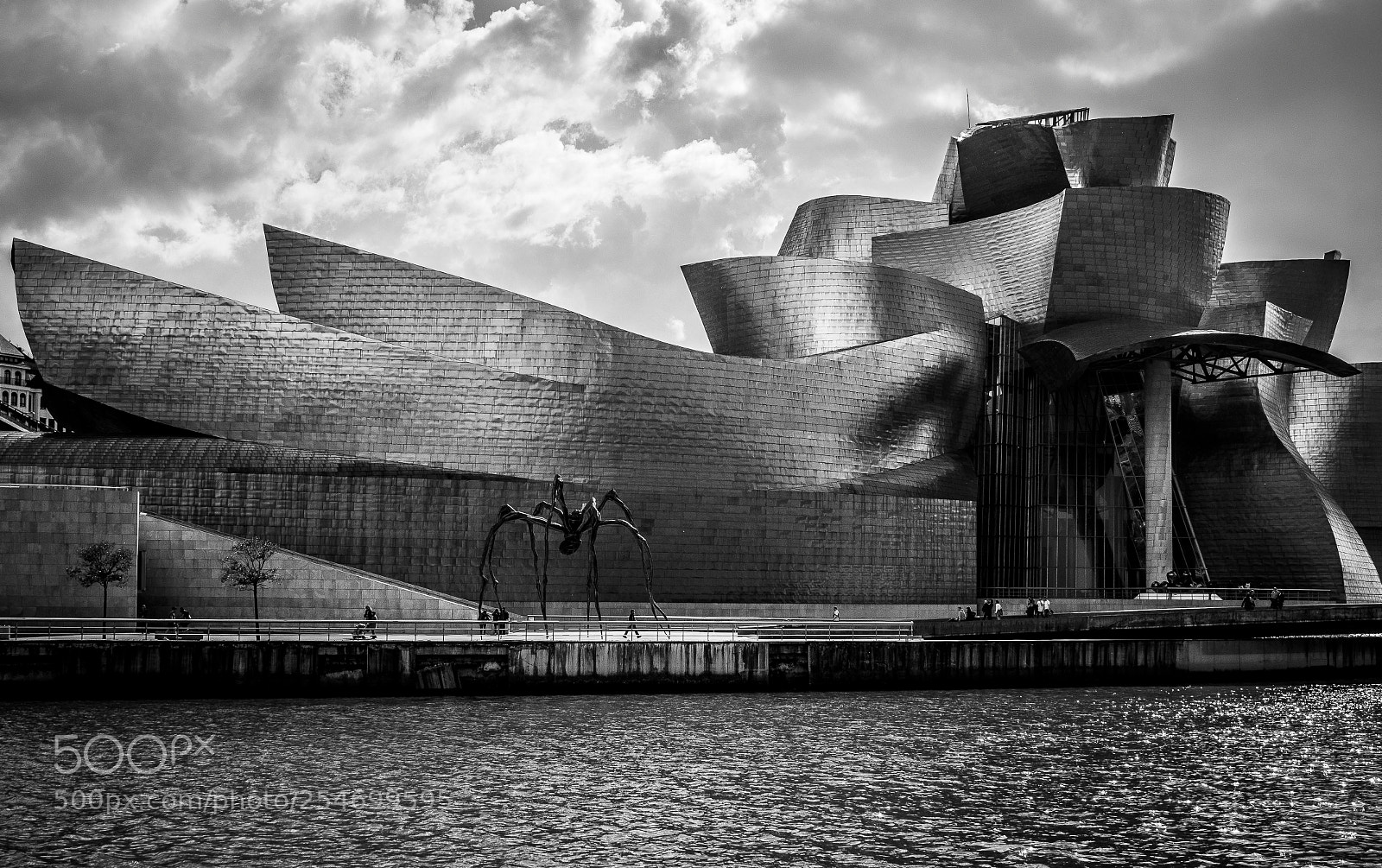 Fujifilm X-A1 sample photo. B&w guggenheim photography