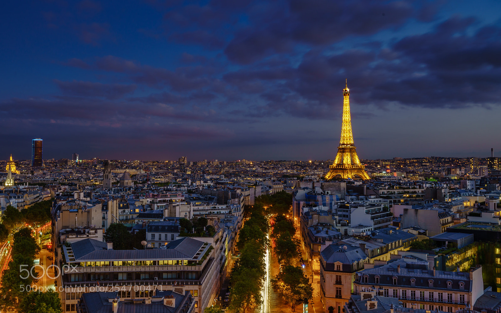 Sony a7R II sample photo. Eiffel blue hour photography