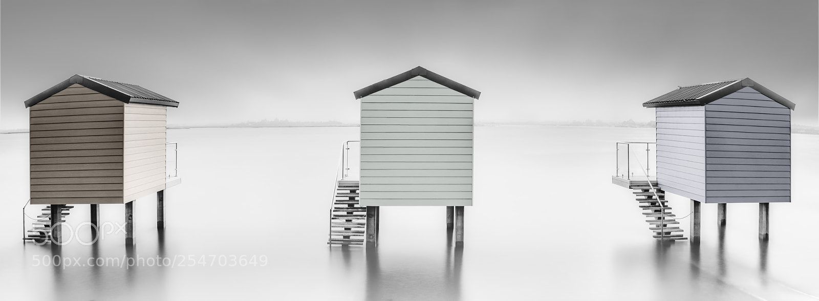 Sony a7 sample photo. Beach huts of osea. photography