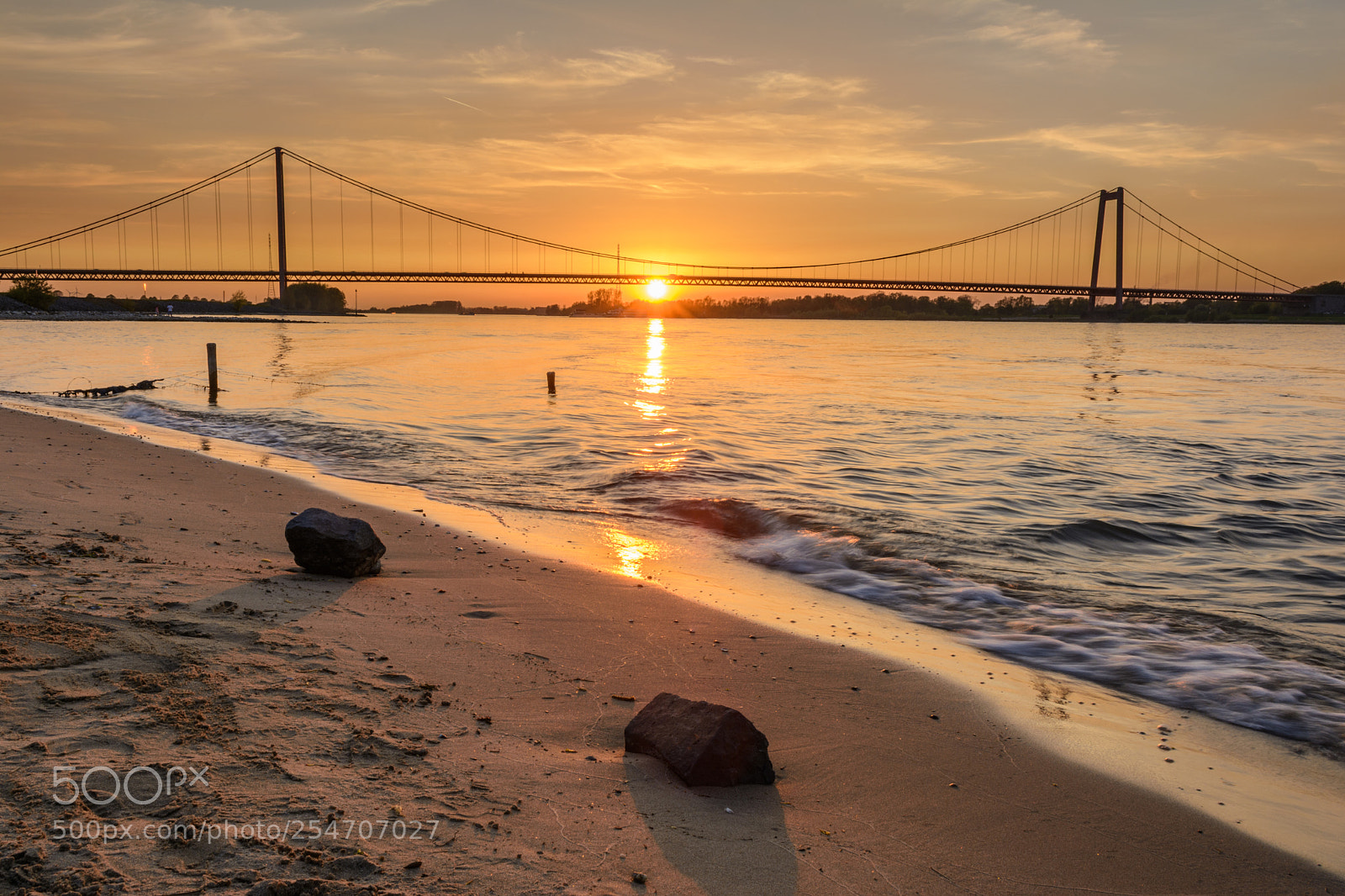 Nikon D5200 sample photo. Emmericher rheinbrücke sonnenuntergang photography