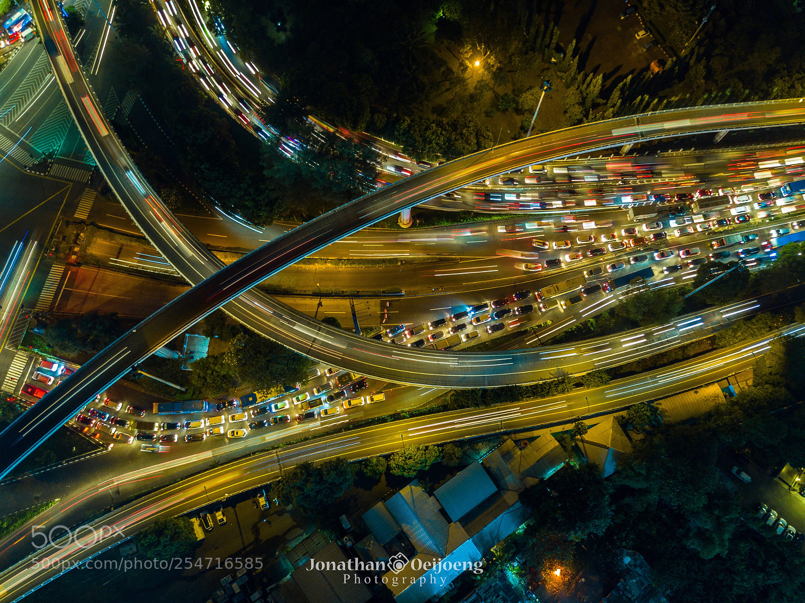 DJI FC220 sample photo. Tomang interchange photography
