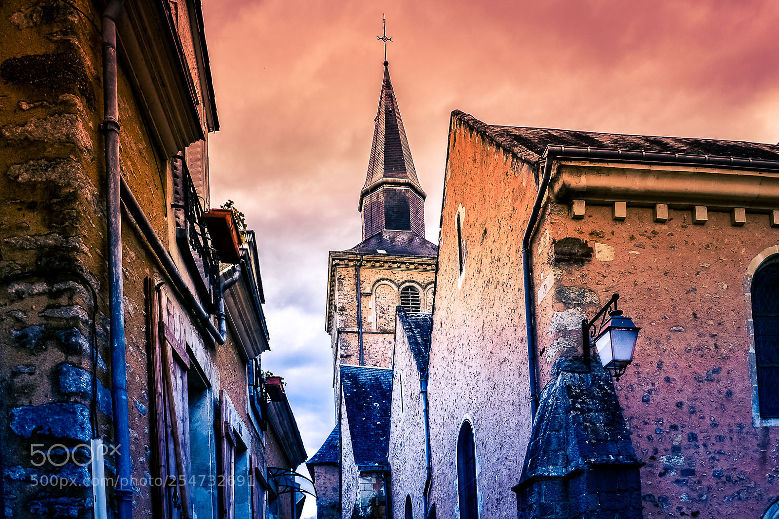 Nikon D610 sample photo. Street of the church photography