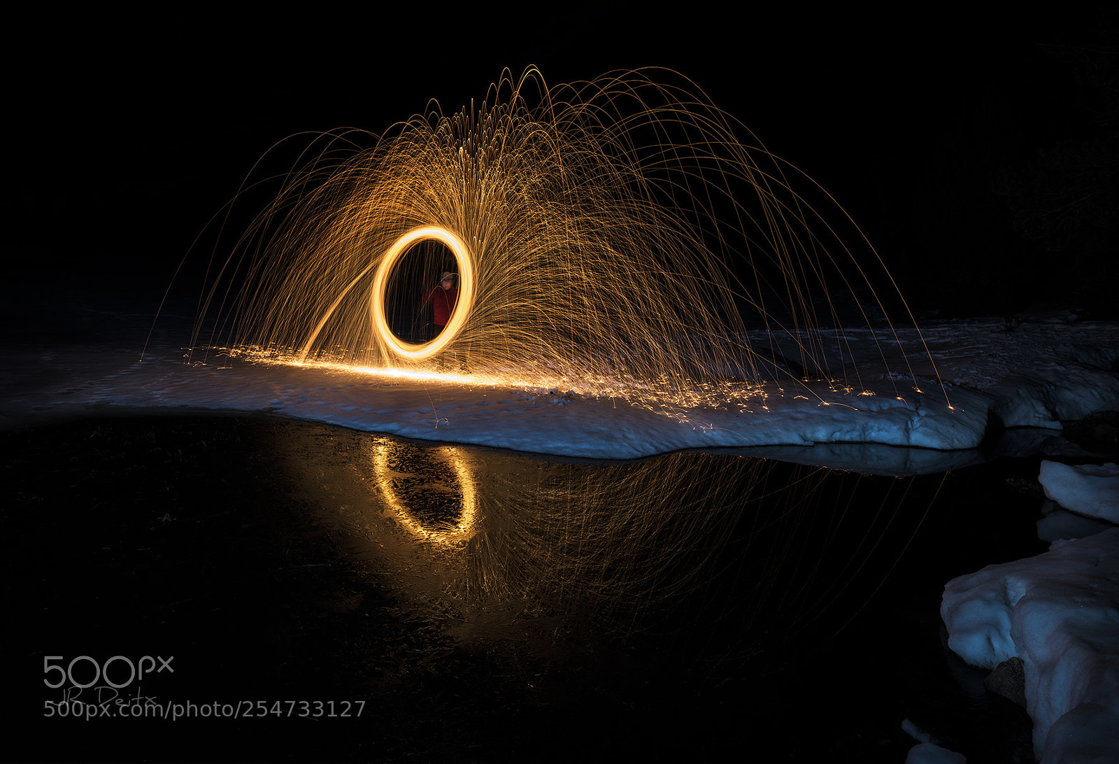 Nikon D810 sample photo. Fire on ice photography