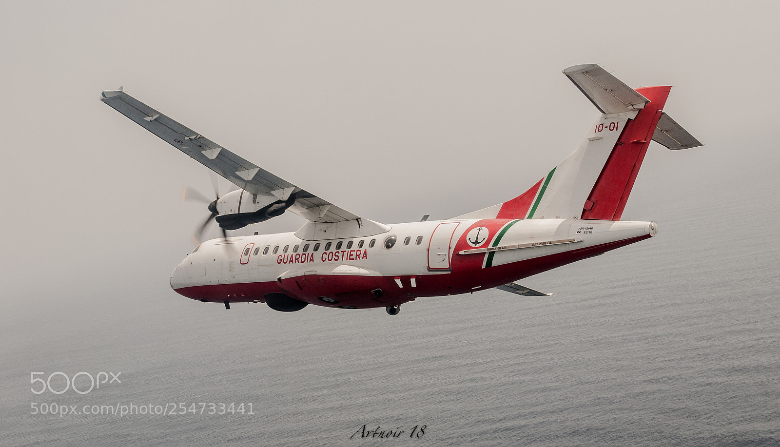 Nikon D90 sample photo. Italian coast guard aircraft photography