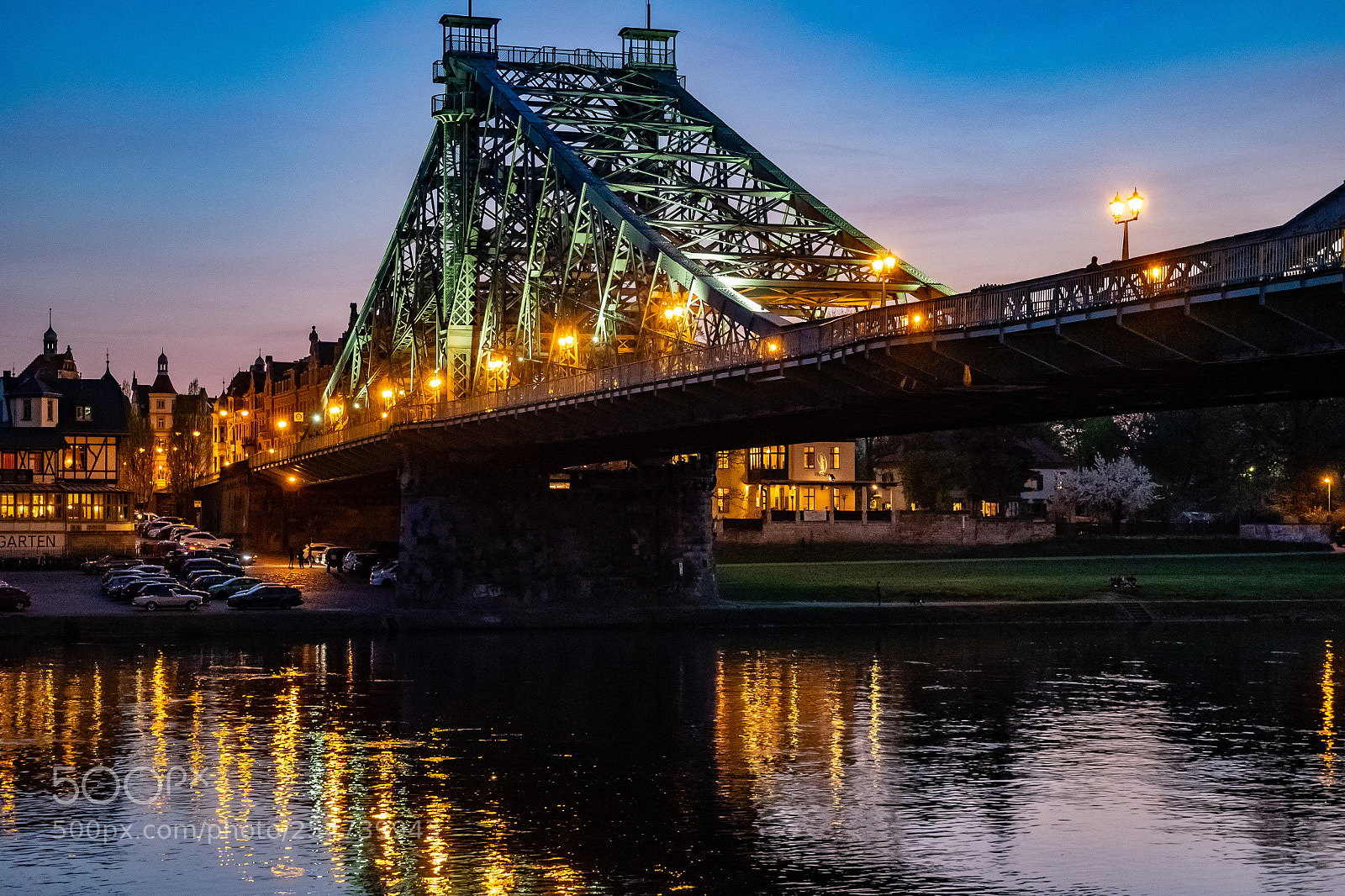 Olympus OM-D E-M1 sample photo. Dresden bridge the blue photography