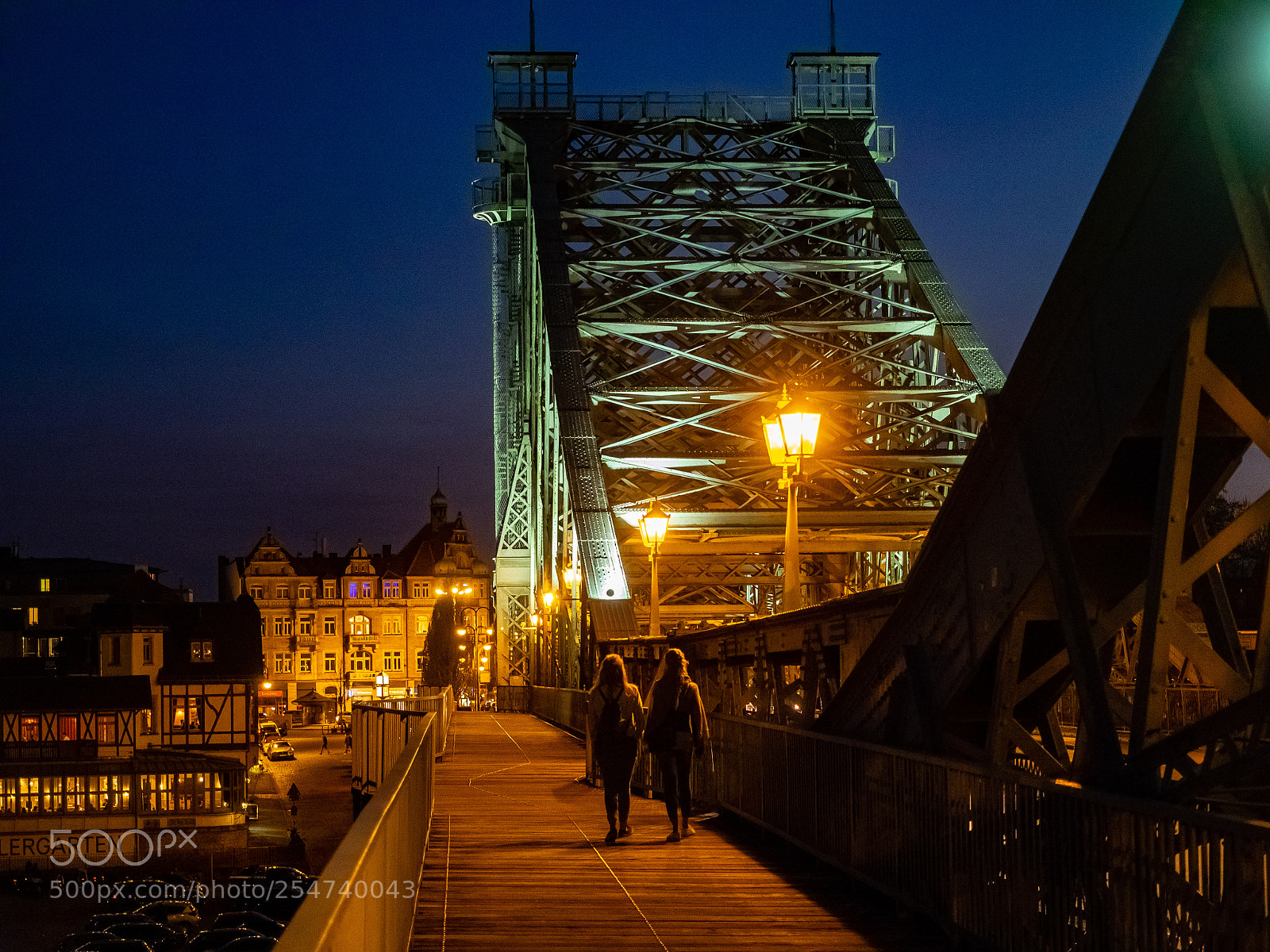 Olympus OM-D E-M1 sample photo. Dresden bridge the blue photography