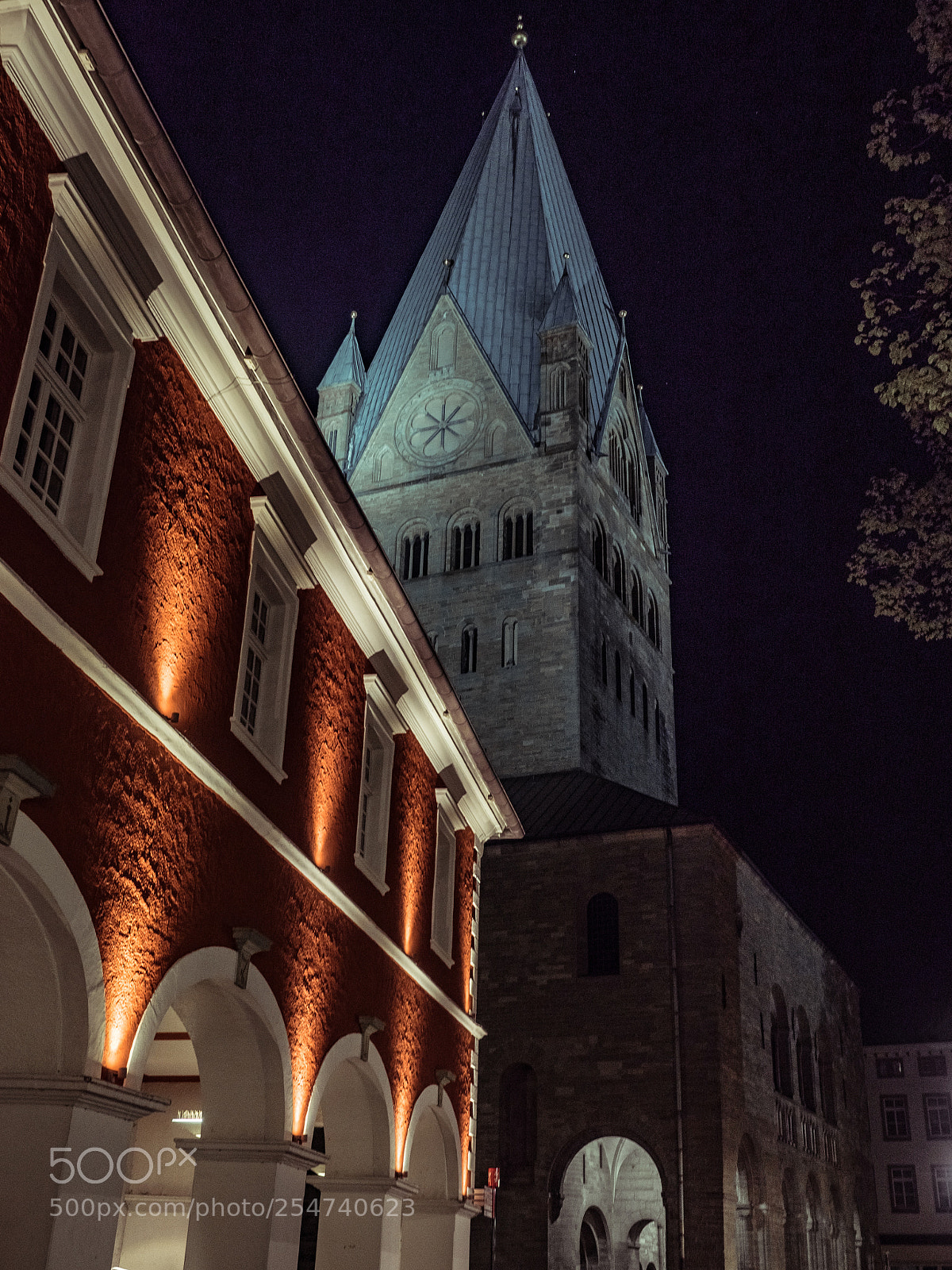 Olympus OM-D E-M1 sample photo. Town hall and church photography
