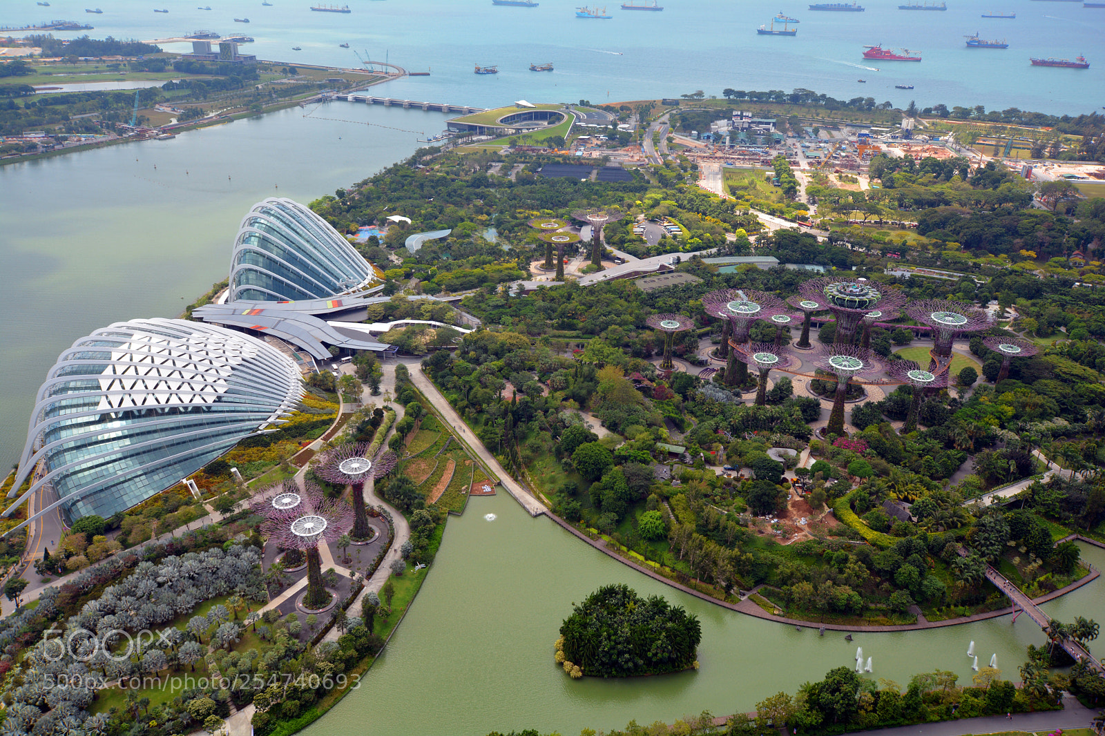 Nikon D7100 sample photo. Singapore from above photography