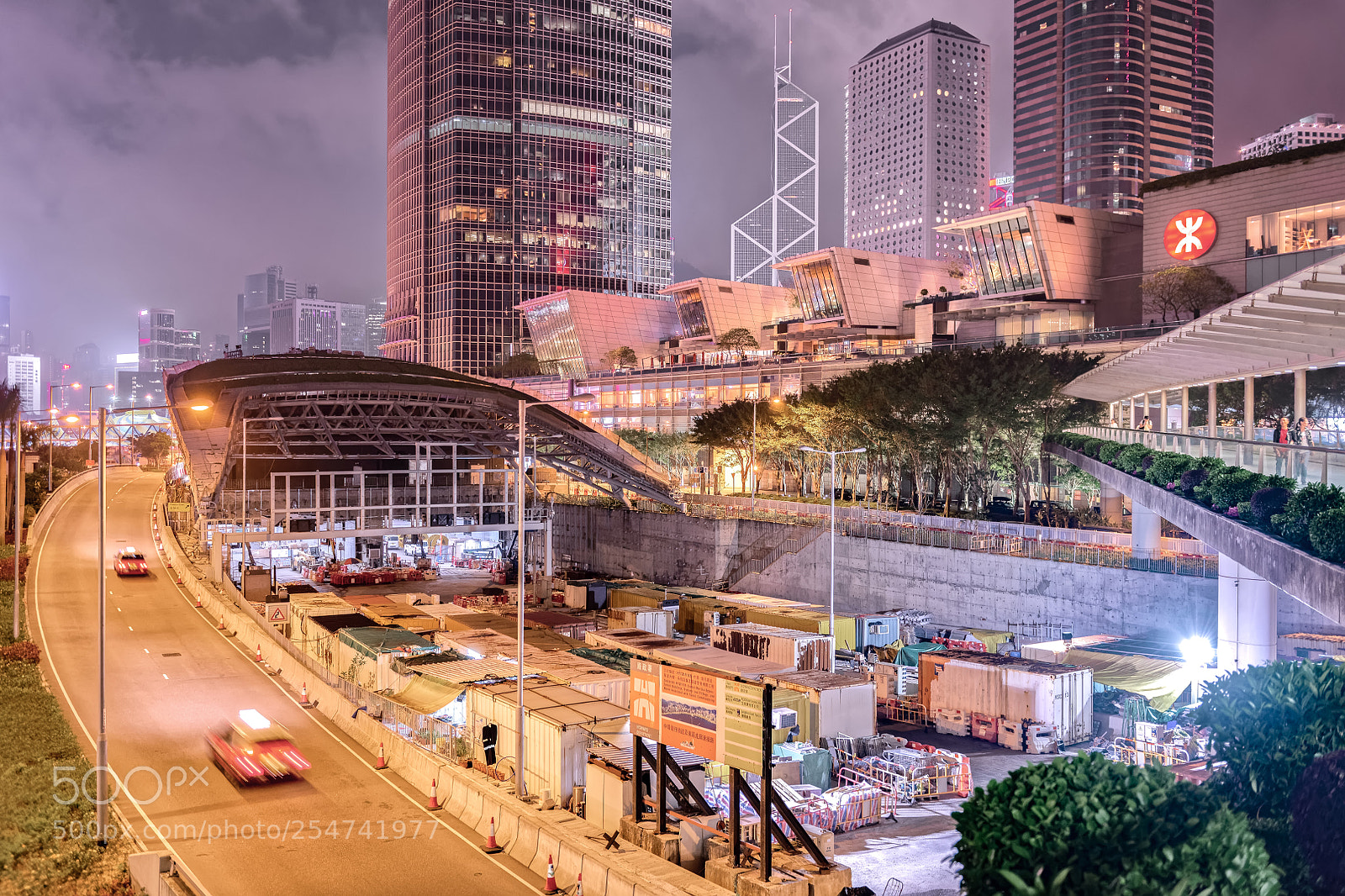 Nikon D850 sample photo. Night at central-wan chai photography