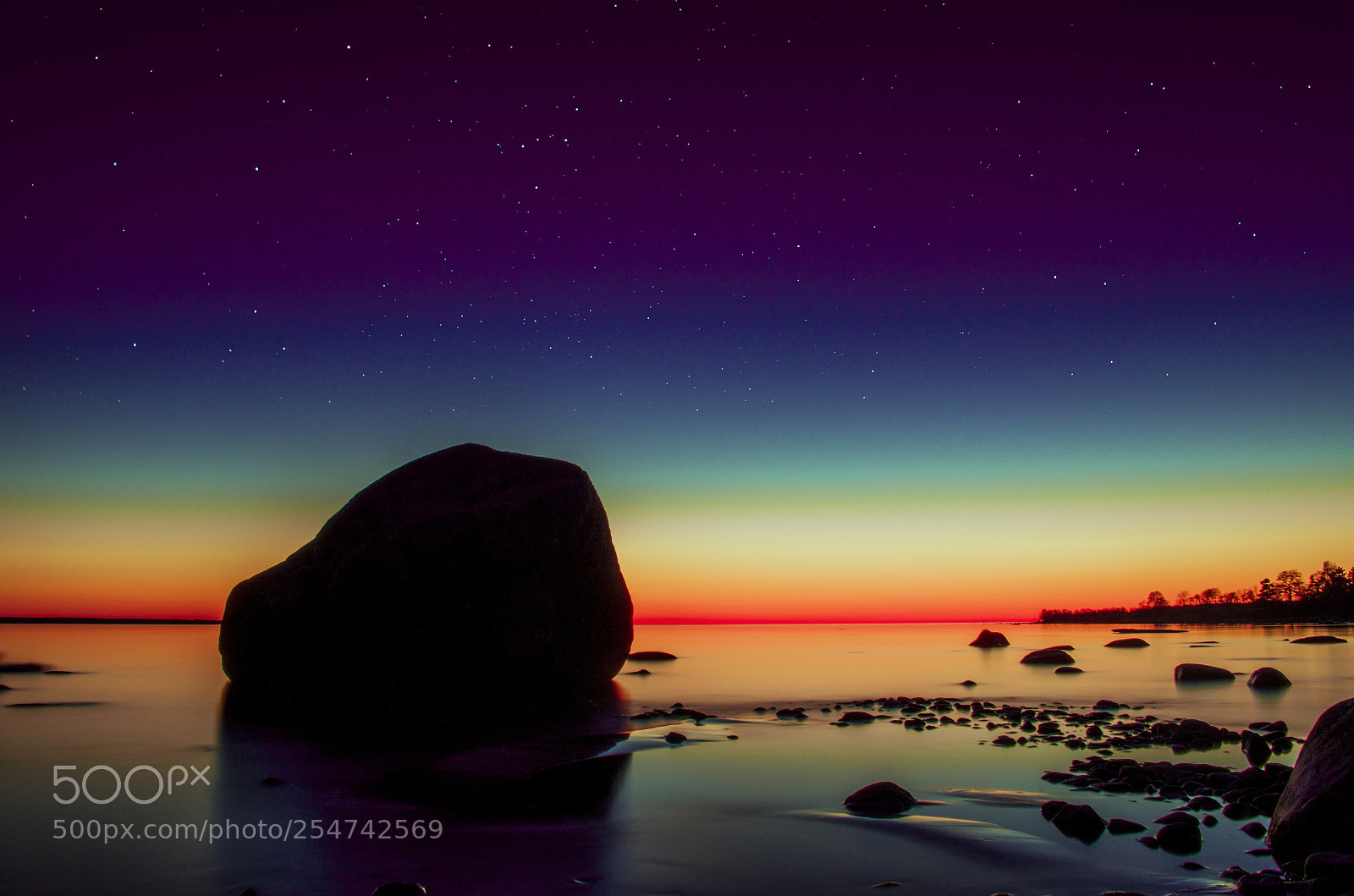 Pentax K-50 sample photo. Seashore at night photography