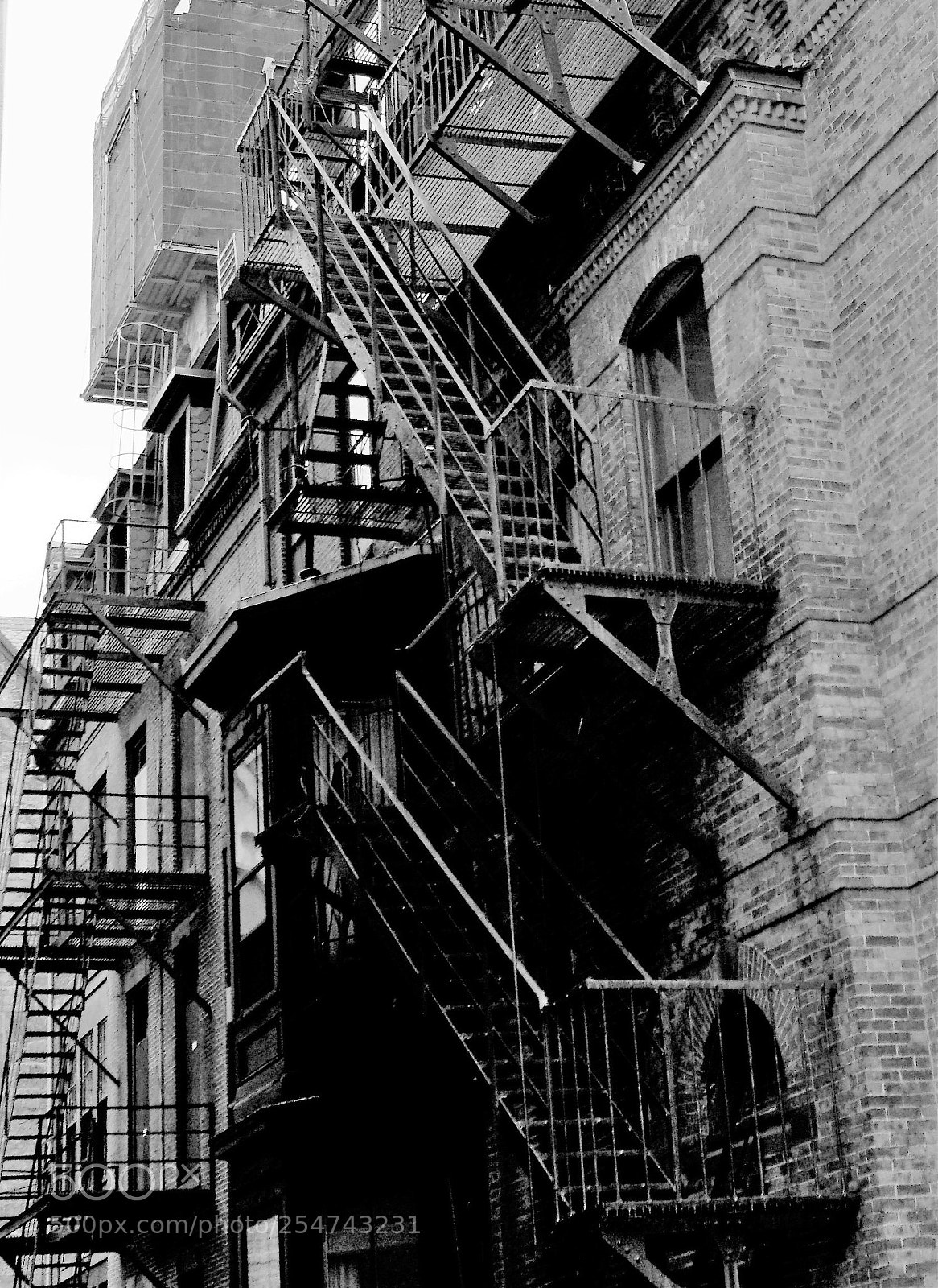 Sony a6500 sample photo. Fireescape on newbury photography