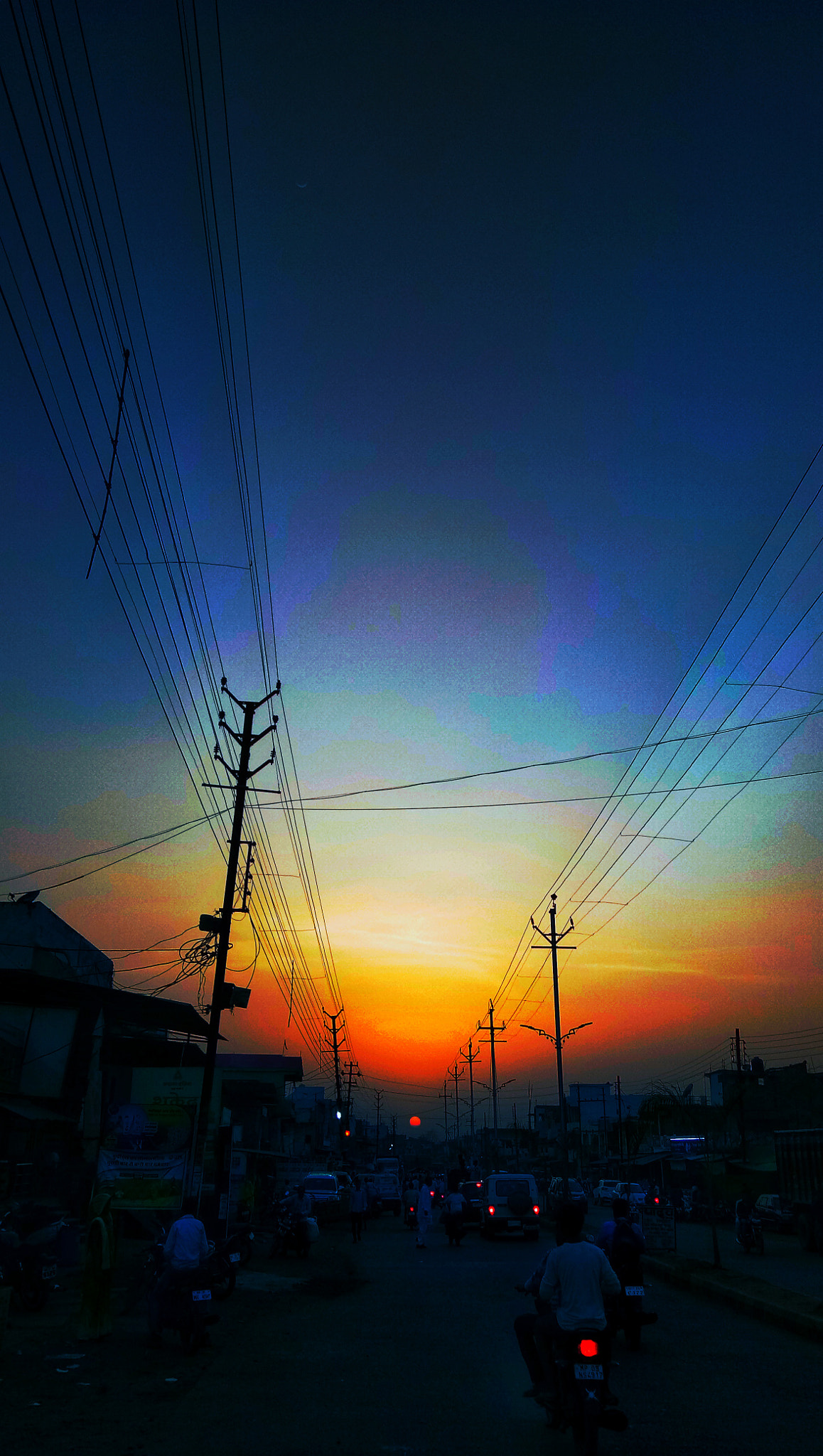 vivo 1601 sample photo. Sunset photography