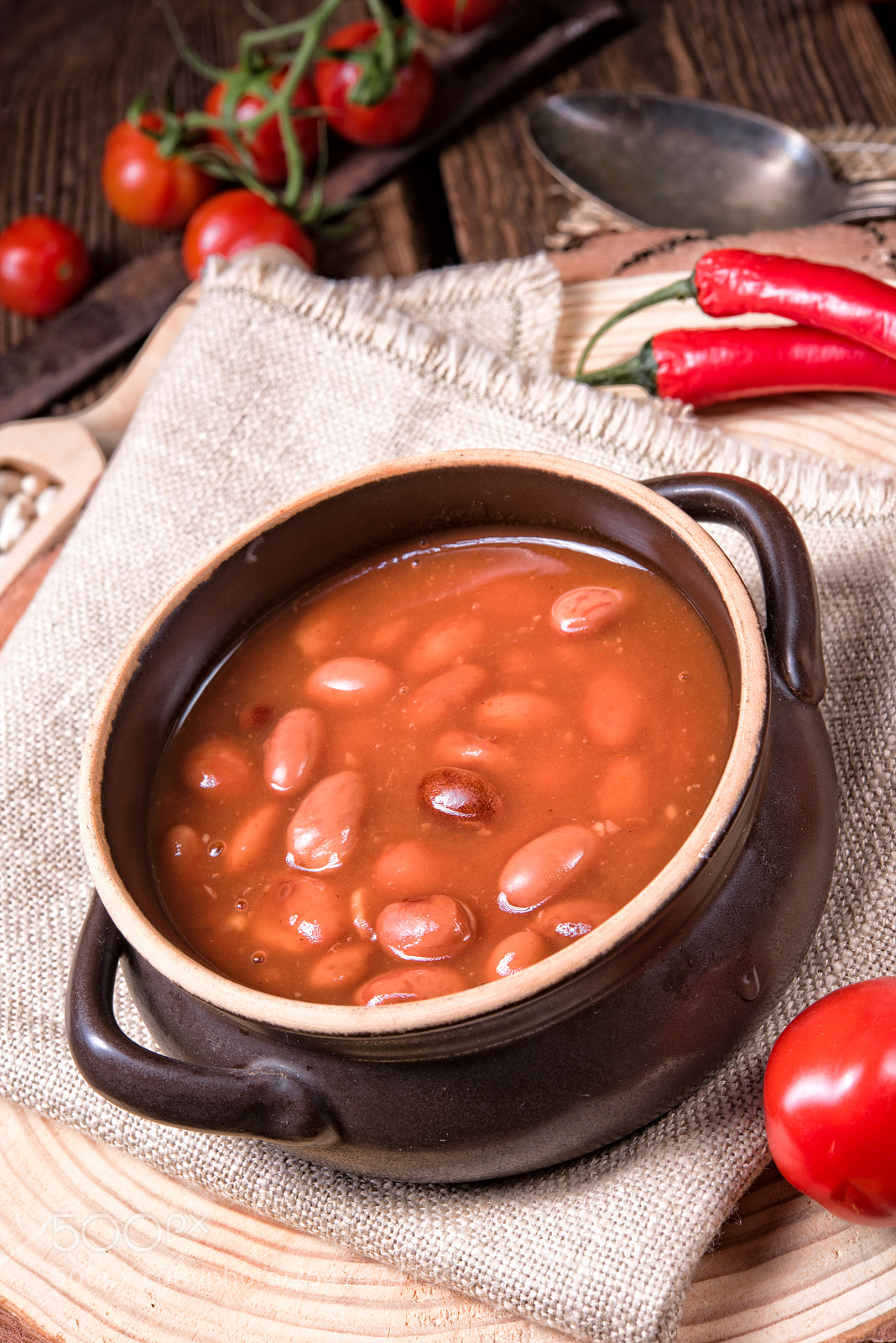 Nikon D810 sample photo. Baked beans in tomato photography