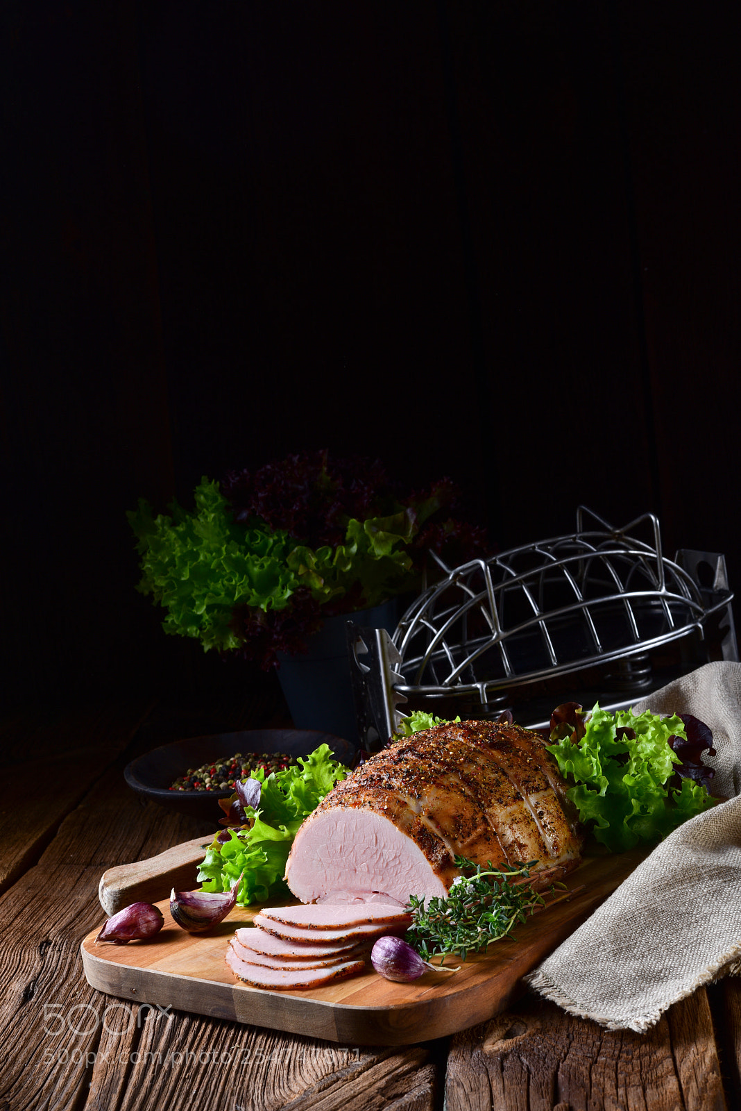 Nikon D810 sample photo. Cooked ham with colorful photography